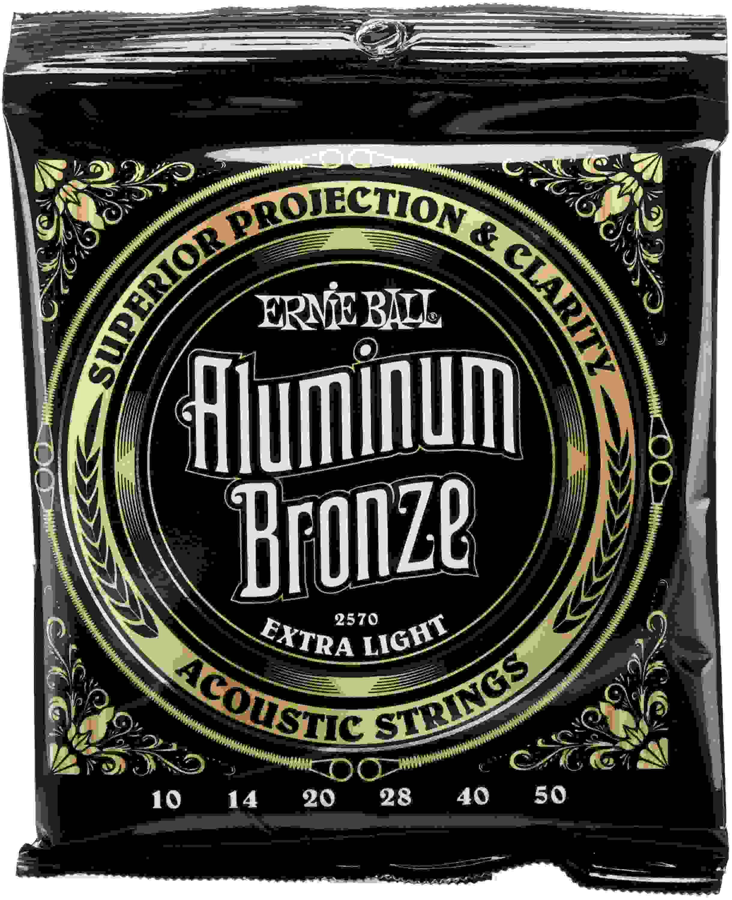 Ernie Ball 2570 Aluminum Bronze Acoustic Guitar Strings - .010-.050 Extra Light