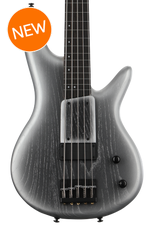 Photo of Ibanez Gary Willis 25th-anniversary Signature 5-string Fretless Electric Bass - Silver Wave Burst Flat