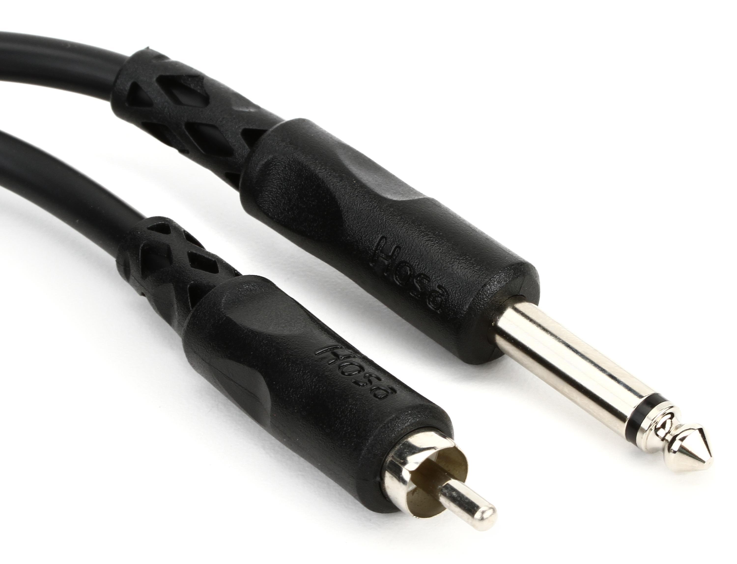 Photo of Hosa CPR-110 Interconnect Cable - 1/4-inch TS Male to RCA Male - 10 foot