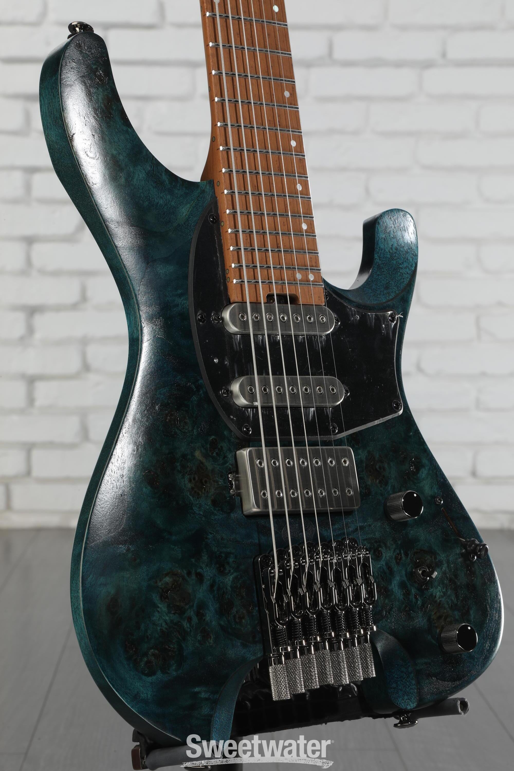 Ibanez Q547PB 7-string Electric Guitar - Cosmic Blue Low
