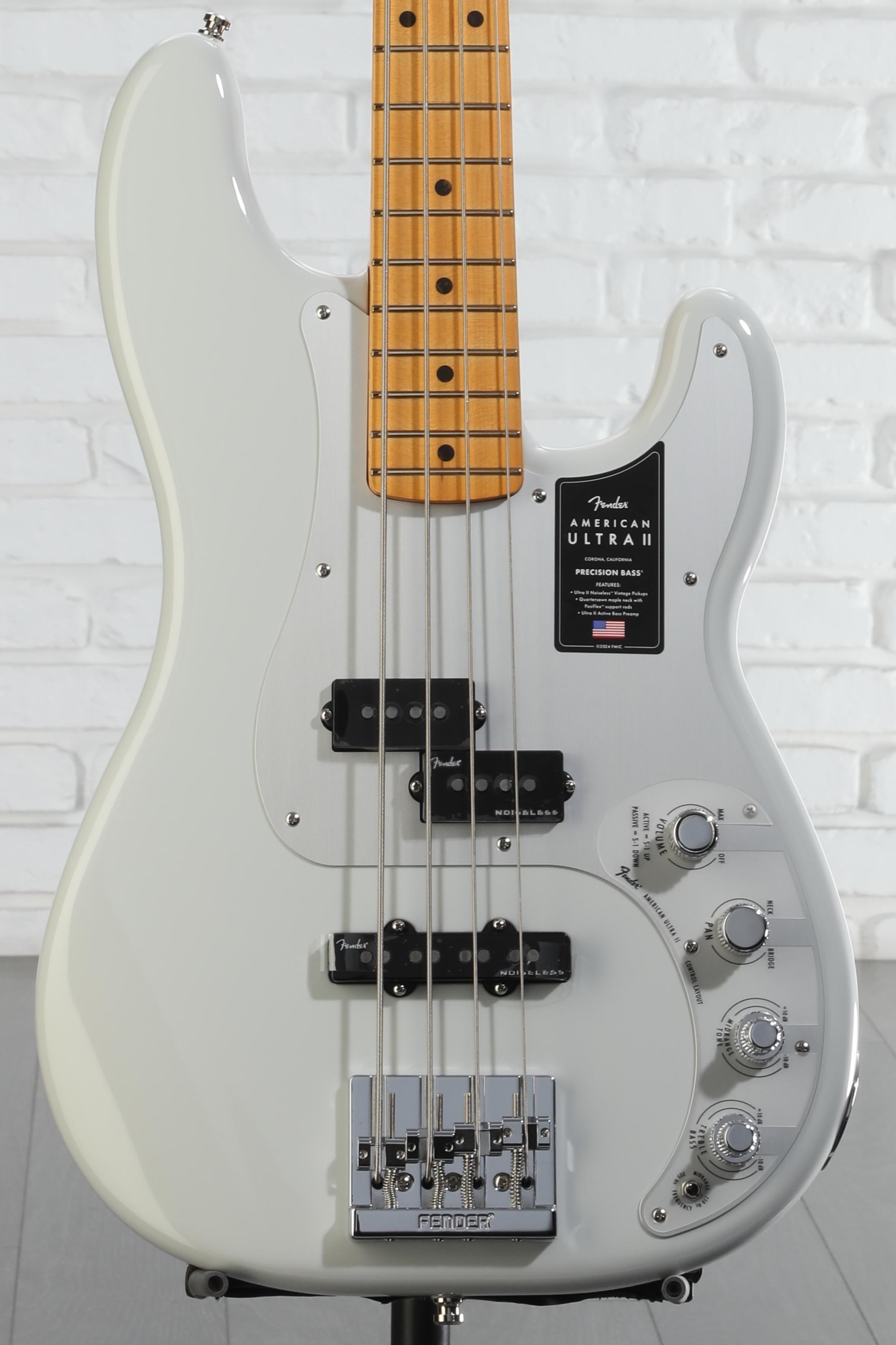 Fender American Ultra II Precision Bass - Avalanche | Sweetwater