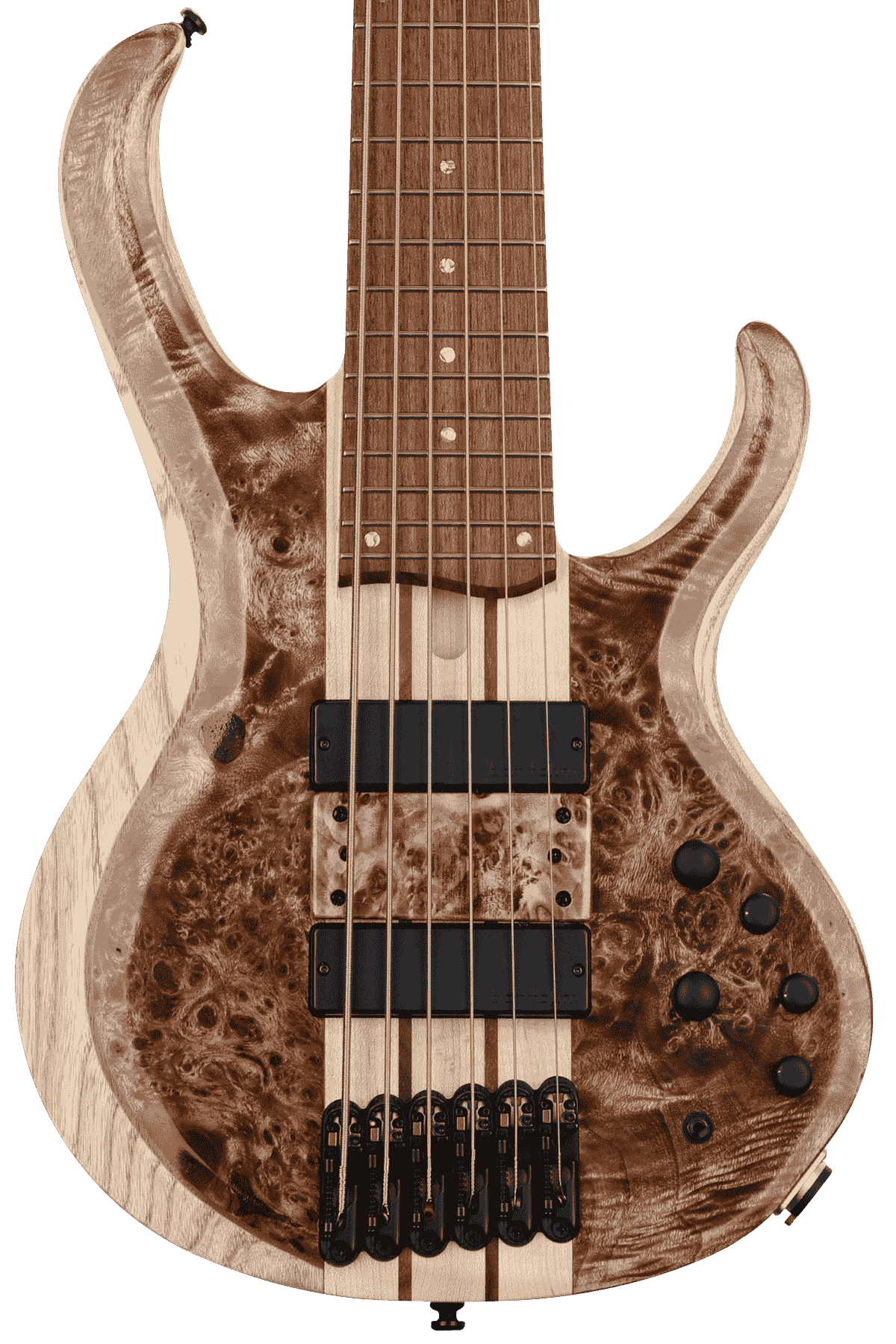 ベース ibanez BTB846V Ibanez Bass Workshop BTB846V Bass Guitar - Antique Brown Stained