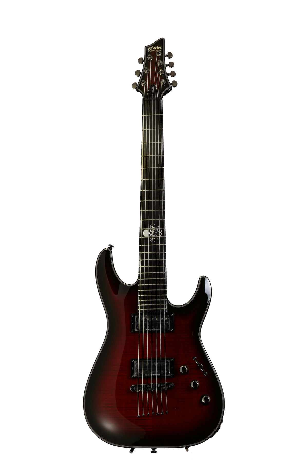 Schecter Blackjack SLS C-7 - Crimson Red Burst, Passive | Sweetwater