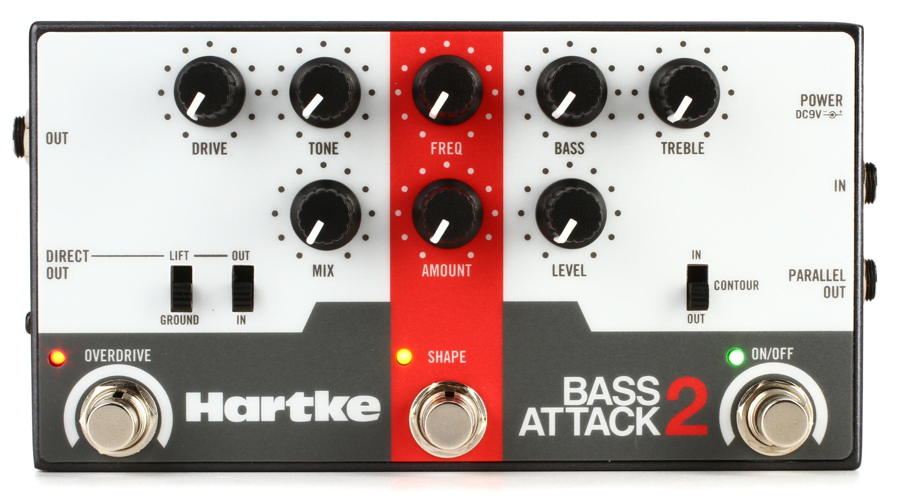 Hartke Bass Attack 2 Preamp/Direct Box/EQ Pedal | Sweetwater