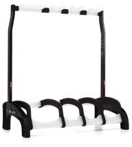 Product Image - This Item - K&M 17534 Guardian 3+1 Multi Guitar Stand - Black with Translucent Supports