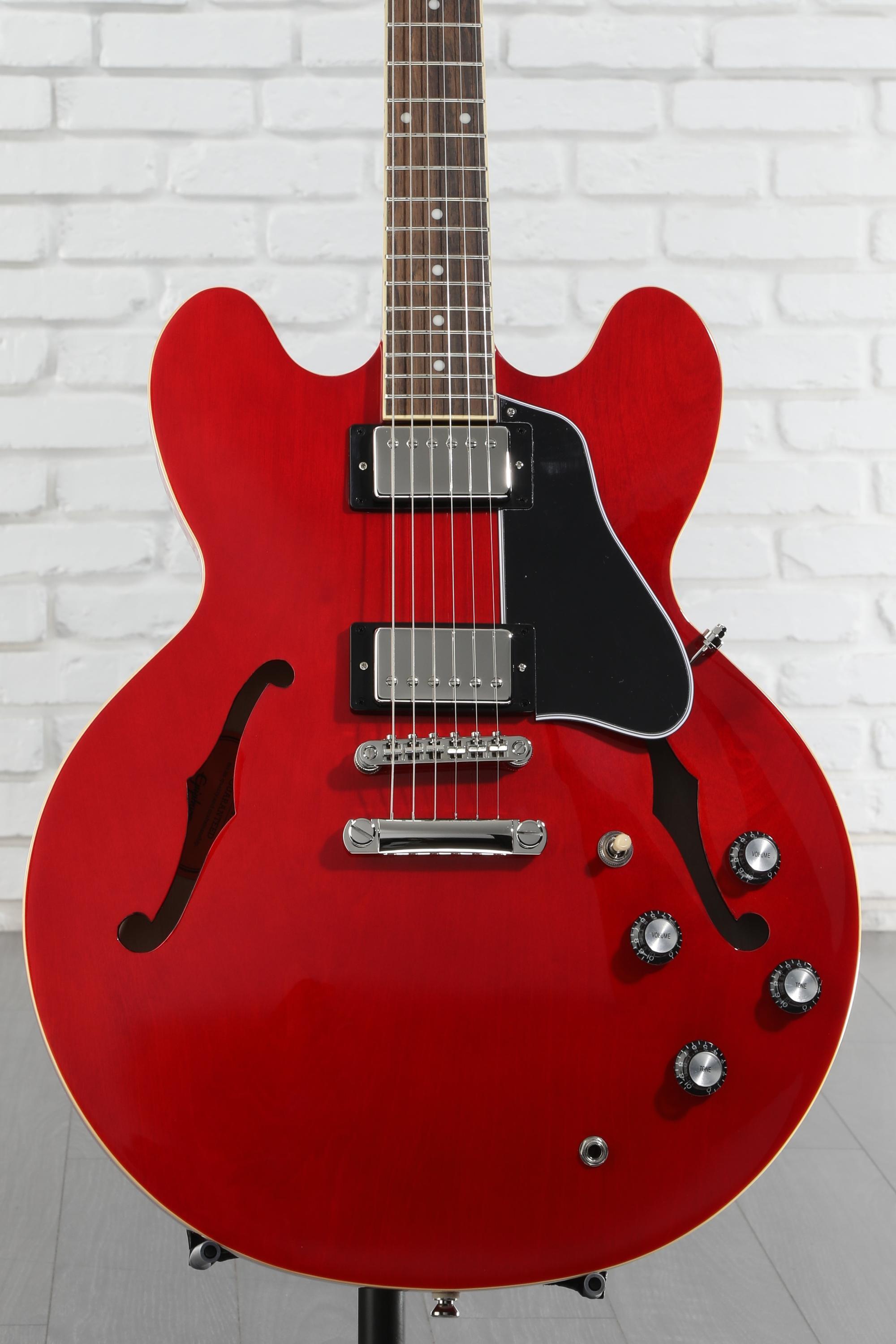 ギター Epiphone ES335 Cherry Epiphone ES-335 Semi-hollowbody Electric Guitar - Cherry