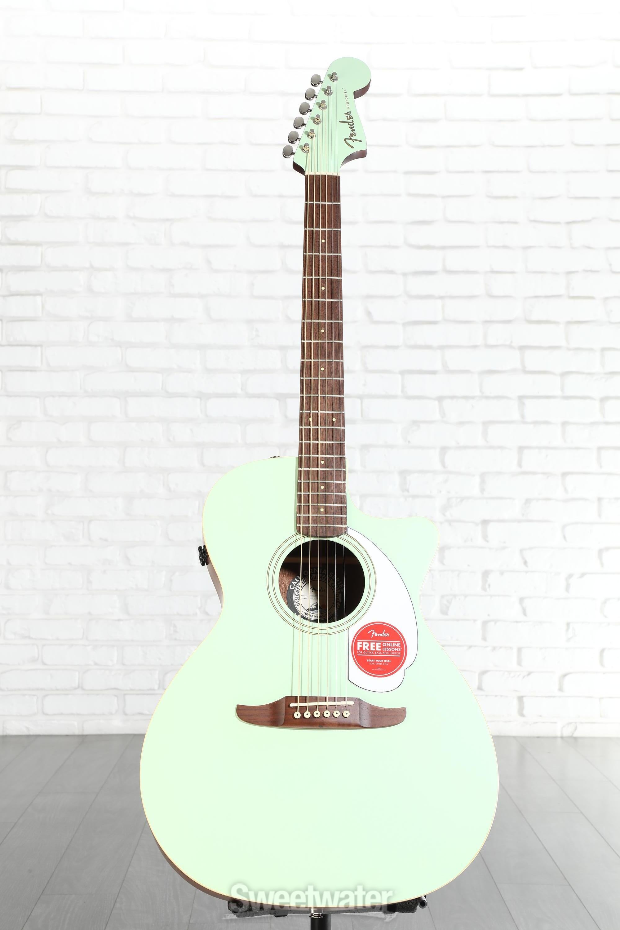 Fender Newporter Player Acoustic-electric Guitar - Surf Green