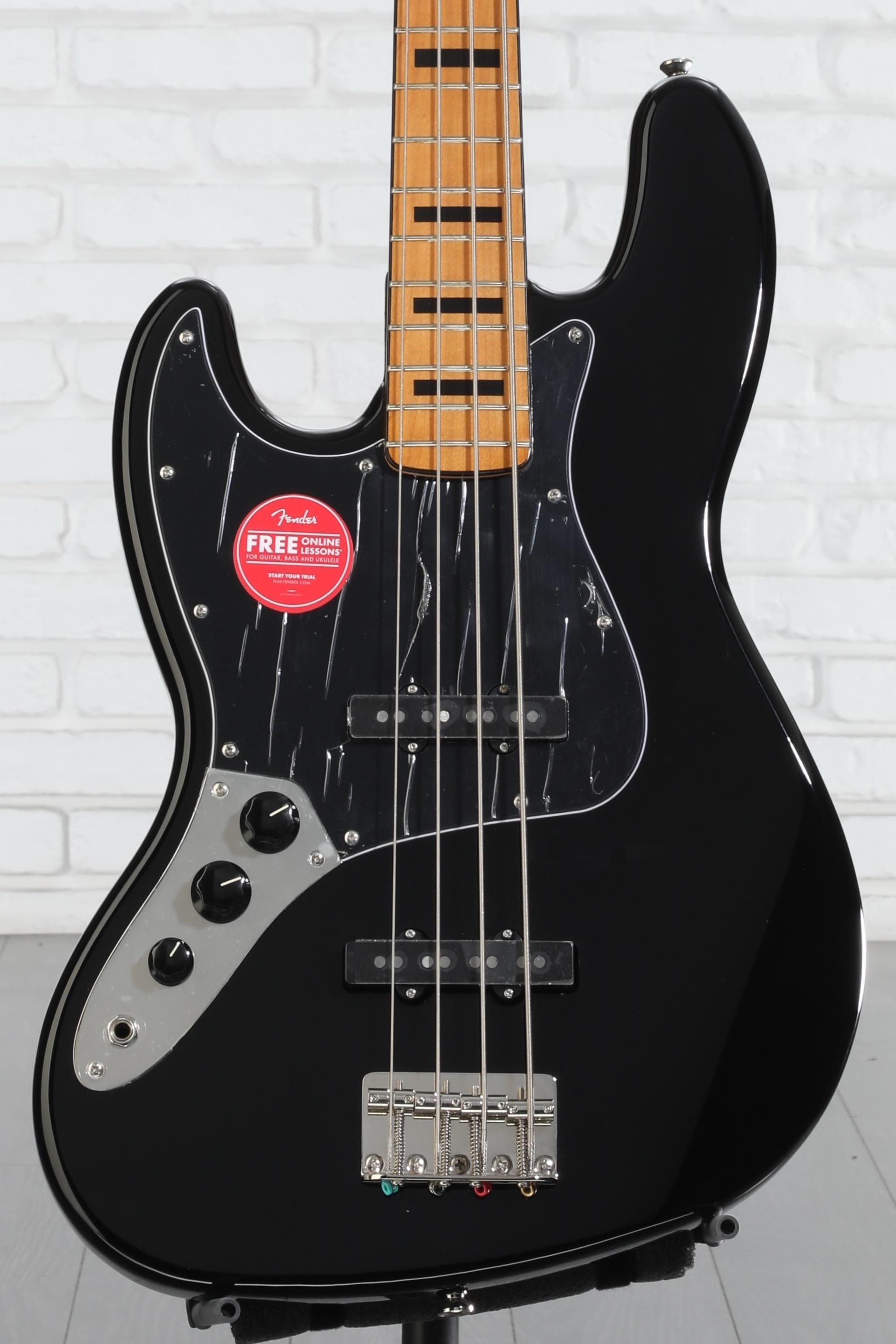 Squier Classic Vibe '70s Jazz Bass, Left-handed - Black | Sweetwater