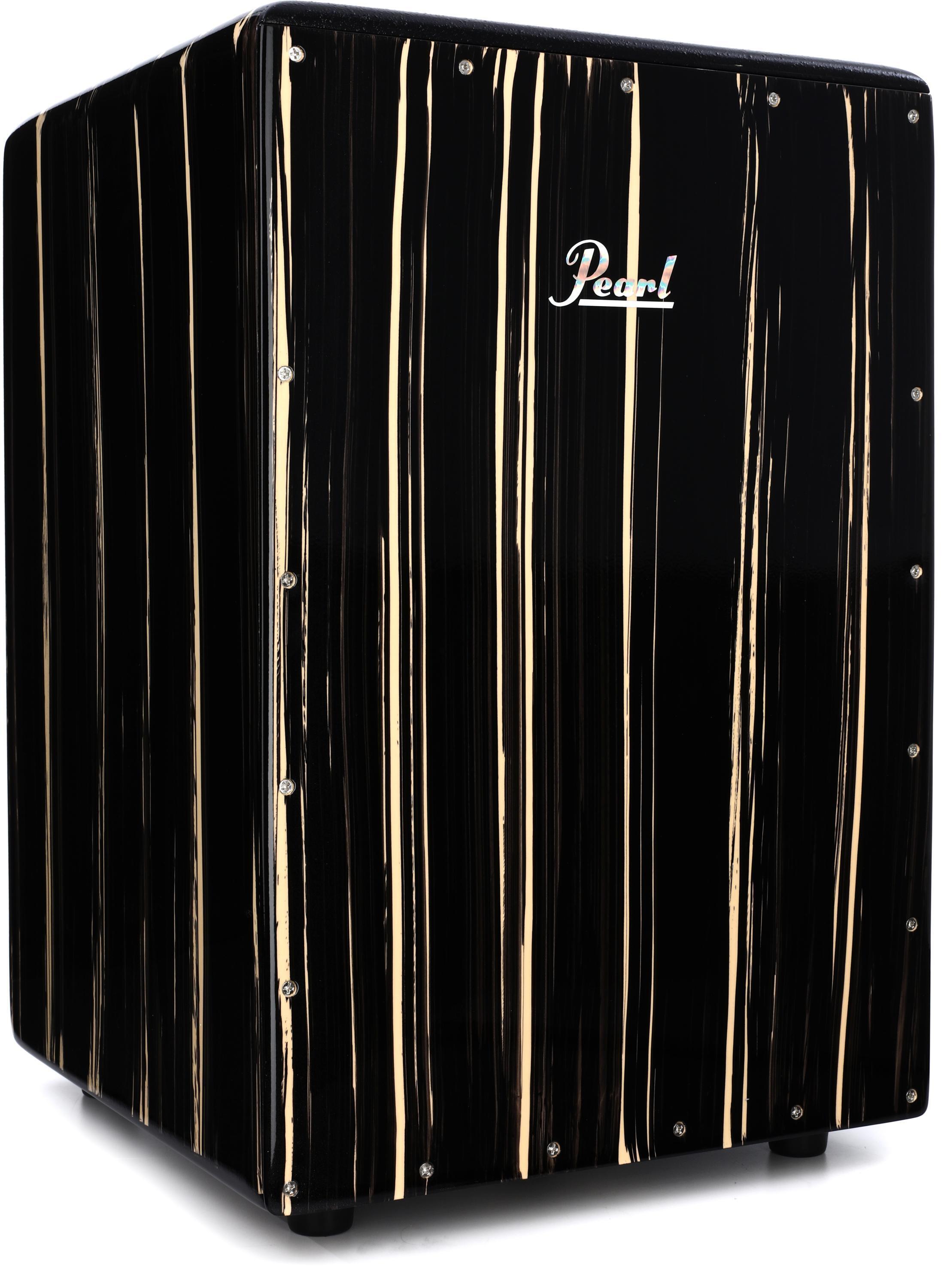 Pearl Boom Box Cajon - Artisan Zebra Wood