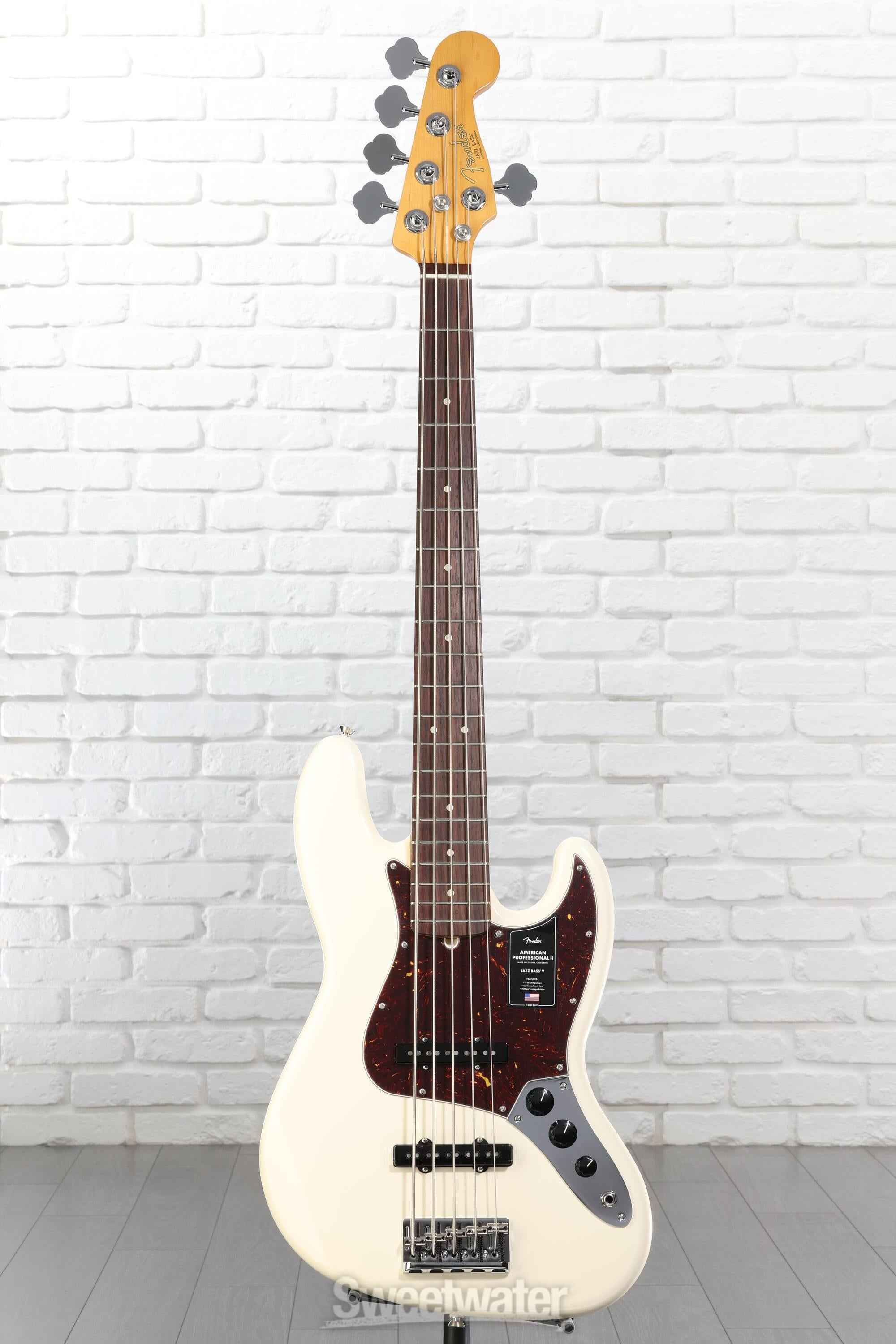Fender American Professional II Jazz Bass V - Olympic White