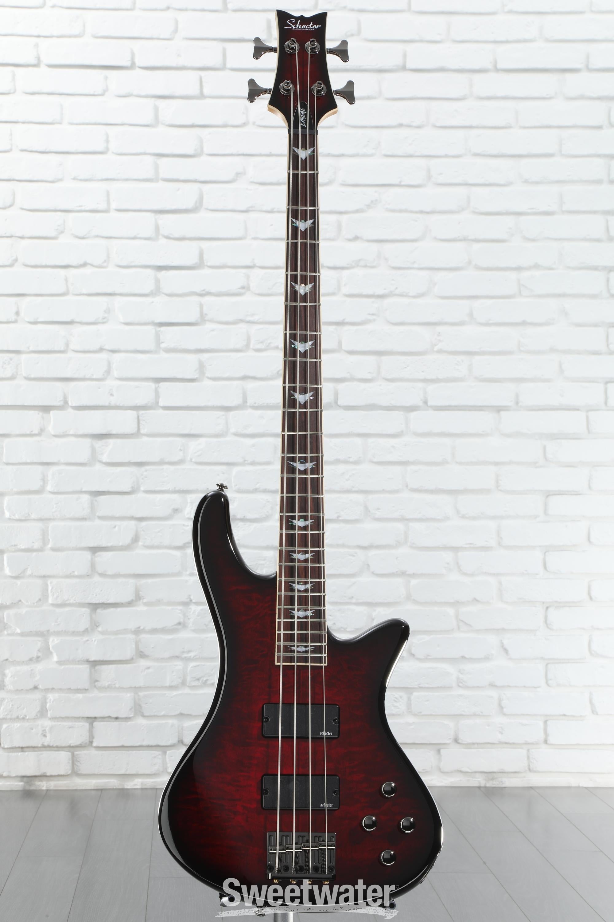 Schecter Stiletto Extreme 4 Bass Guitar - Black Cherry Schecter Stiletto Extreme 4 Bass Guitar - Black Cherry