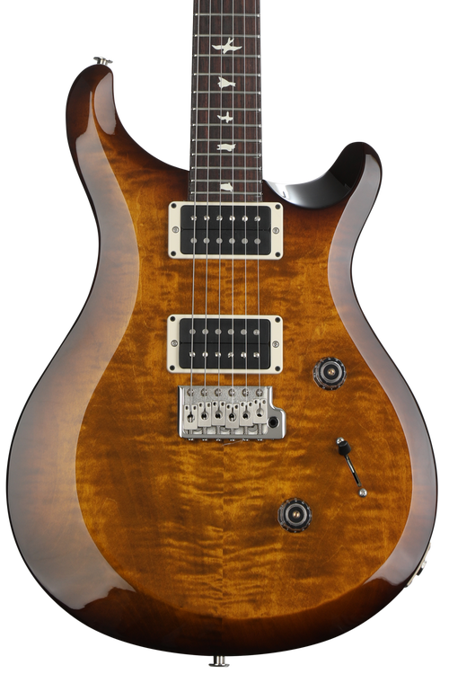 PRS S2 Custom 24 Electric Guitar - Black Amber | Sweetwater
