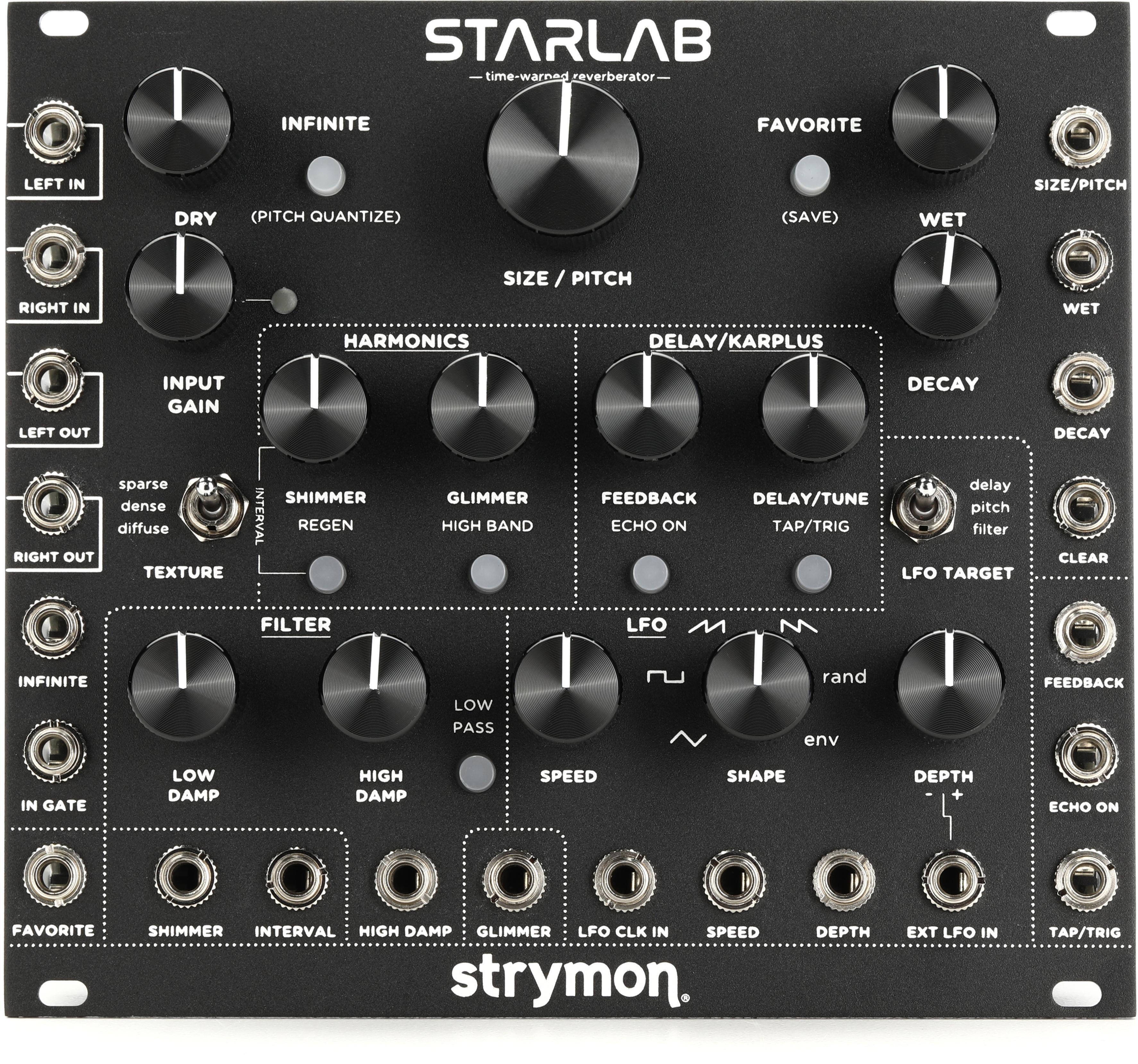 Strymon StarLab Eurorack Time-warped Reverberator Module - Black