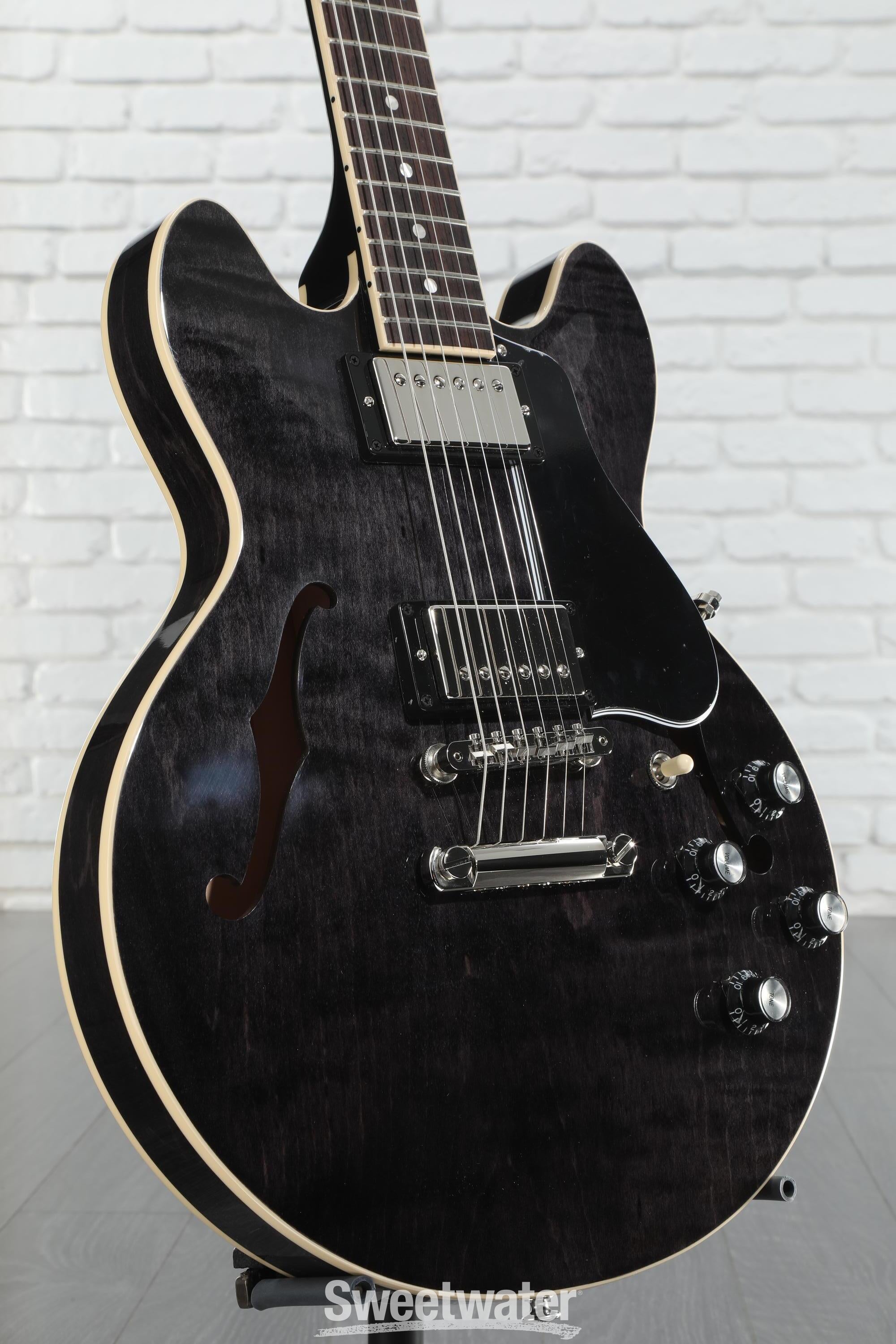 ギター Gibson ES-339 Gloss Ebony Black Gibson ES-339 - Transparent Ebony #40269 – Empire Music
