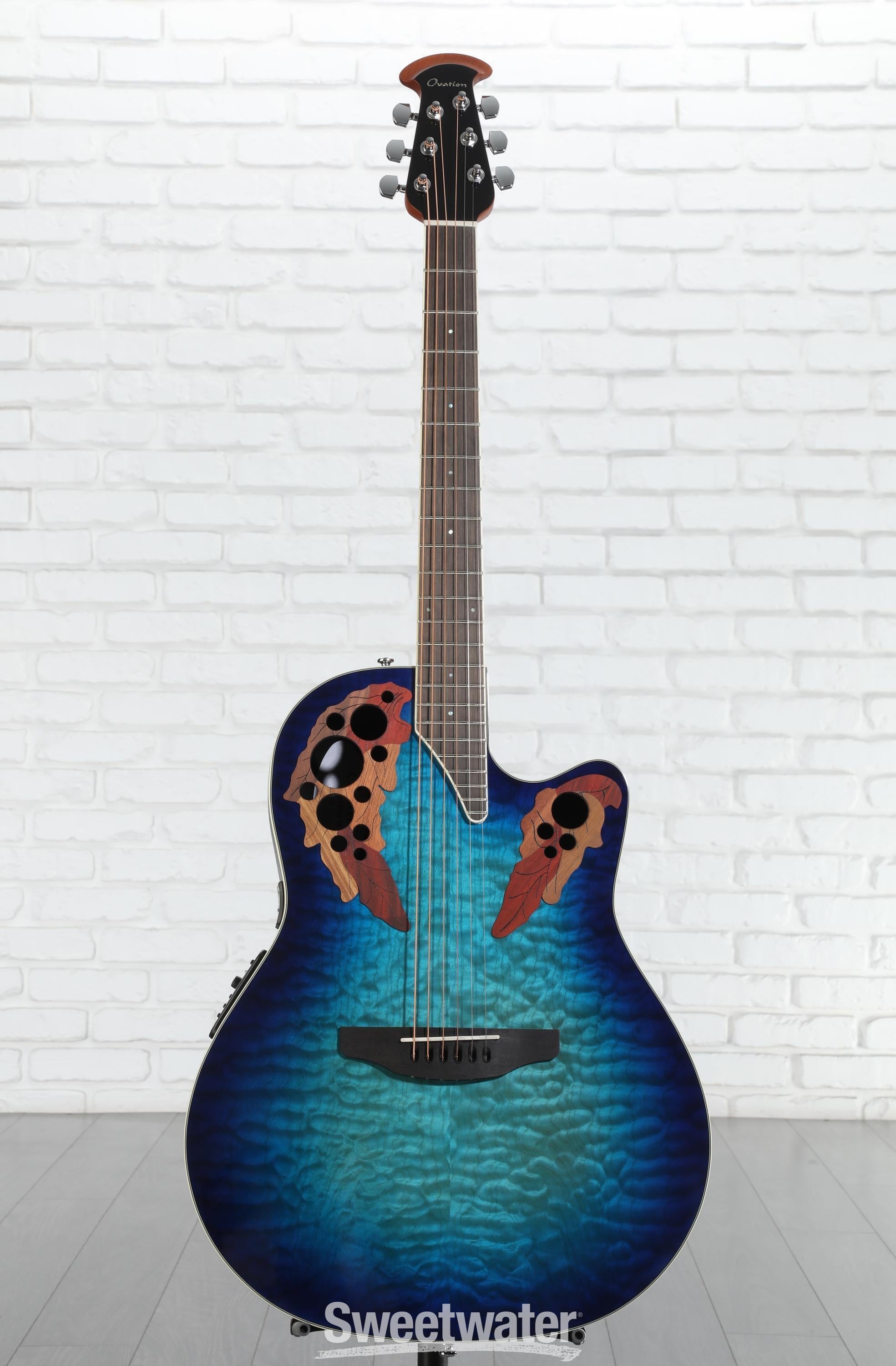 ギター Ovation CE48P RG Ovation Celebrity Elite CE48P-RG Super Shallow Acoustic-Electric