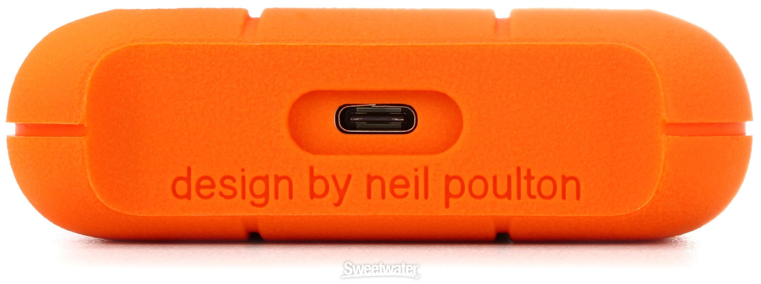 LaCie Rugged USB-C 4TB Portable Hard Drive | Sweetwater