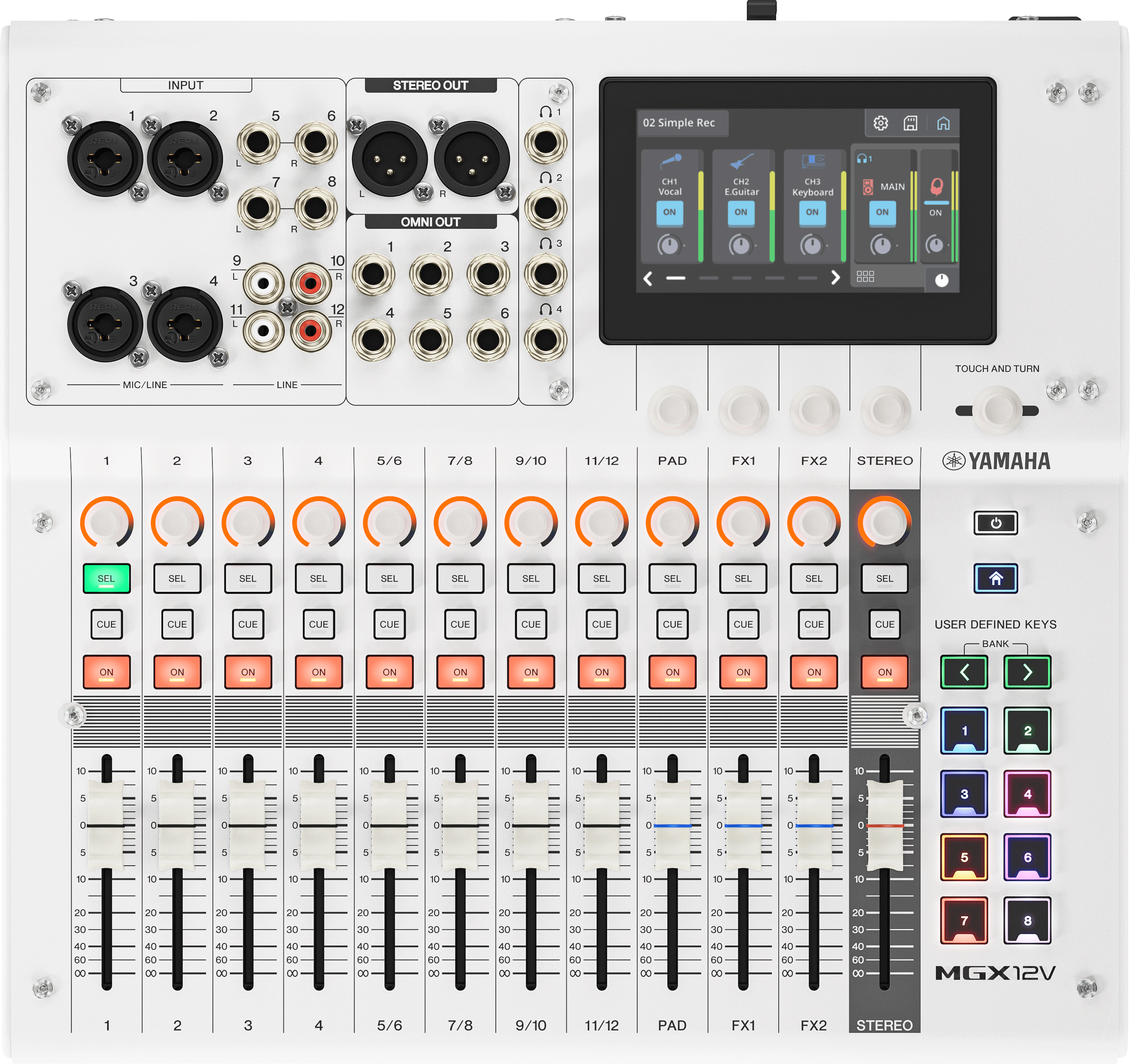 Yamaha MGX12V Digital Mixer - White | Sweetwater
