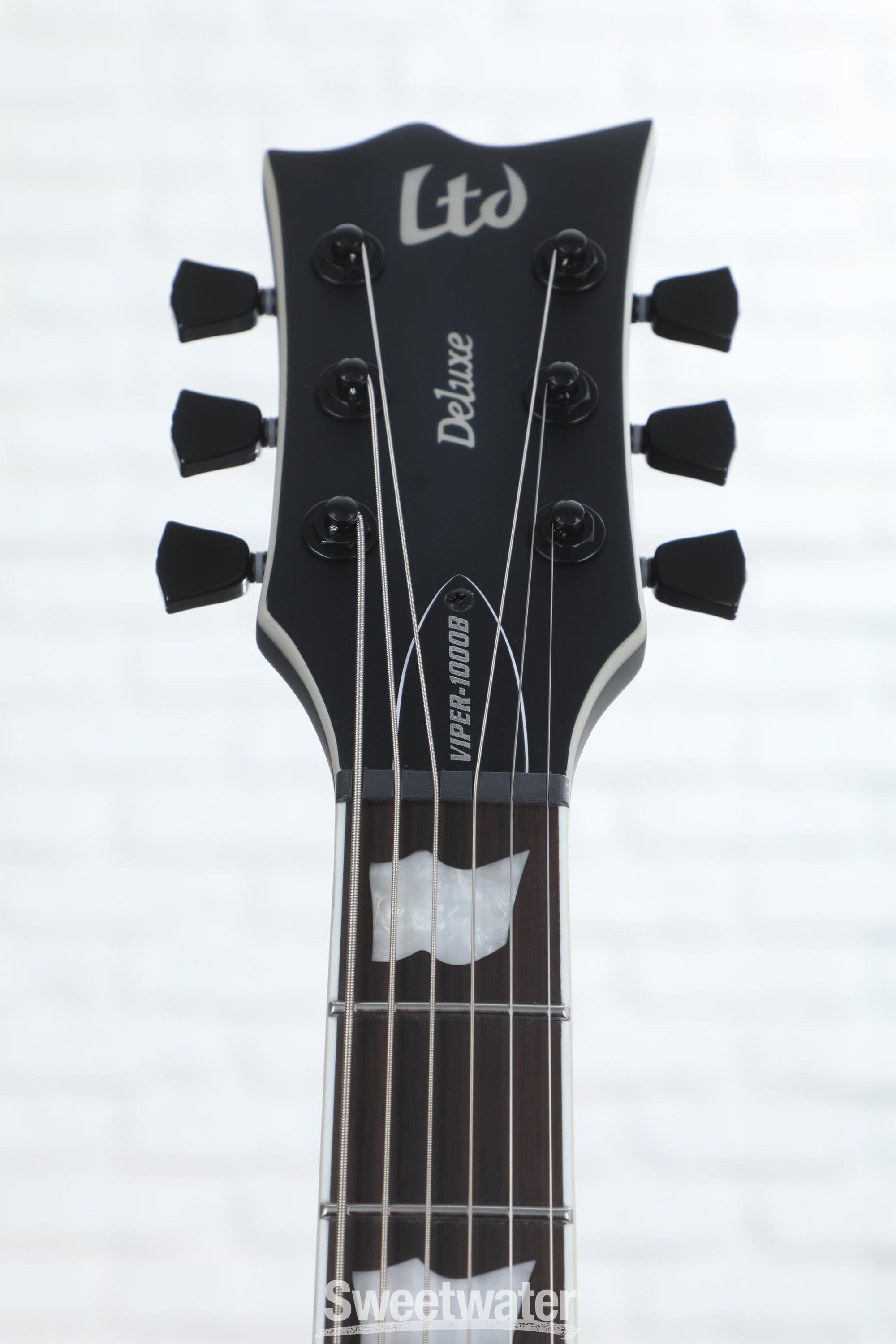 ESP LTD Viper-1000 Baritone Electric Guitar - Black Satin ESP LTD Viper-1000 Baritone Electric Guitar - Black Satin