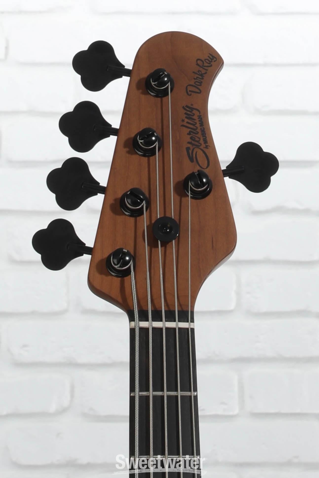 Sterling By Music Man DarkRay 5 5-string Electric Bass Guitar - Black