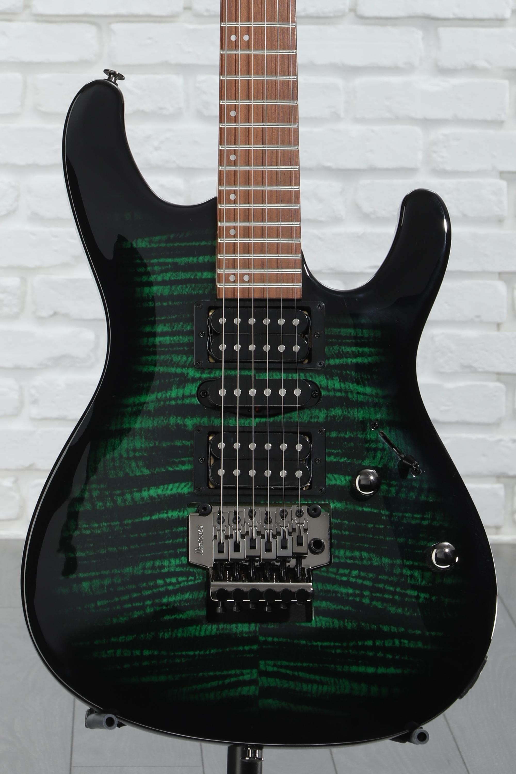 IBANEZ エルキター Ibanez AZ24047 BK Prestige Japan - black 7 string electric
