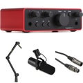 Photo of Focusrite Scarlett Solo 4th Gen USB Audio Interface and Shure SM7dB Microphone Podcasting Kit