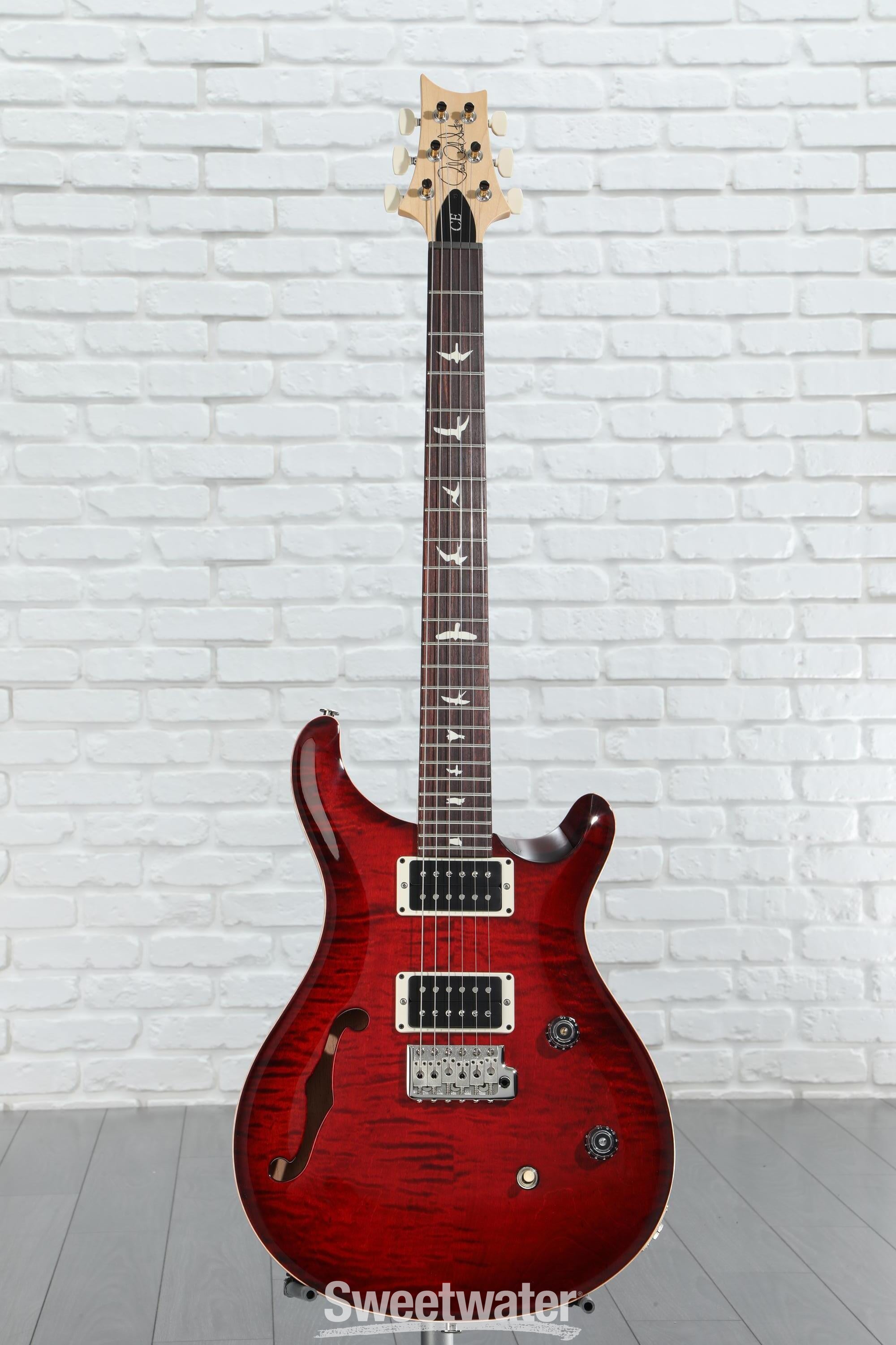 PRS CE 24 Semi-Hollow Electric Guitar - Fire Red Burst