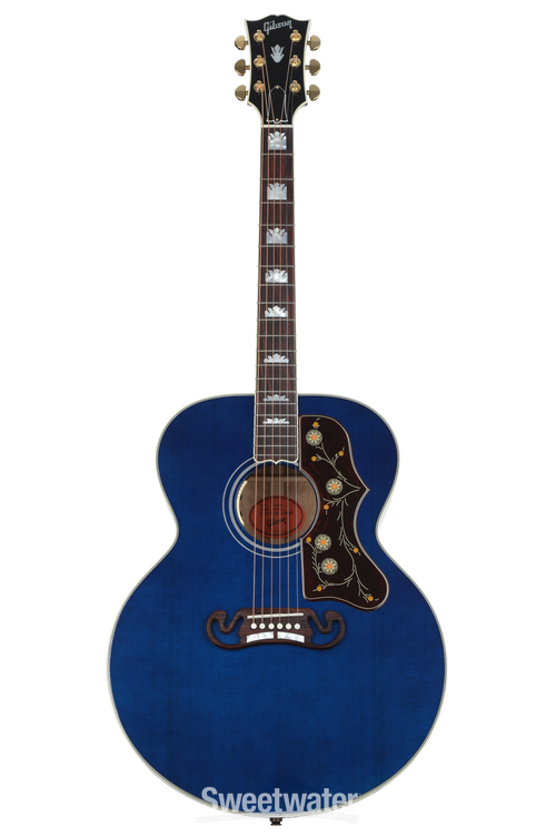 Blue gibson store acoustic guitar