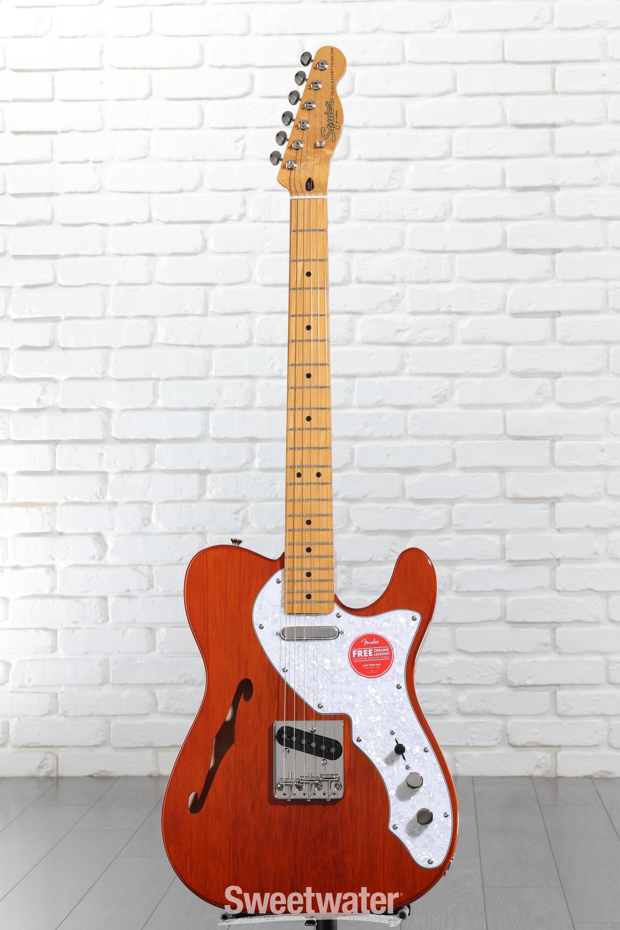 ギター Squier by Fender Telecaster Thinline Squier Classic Vibe '60s Telecaster Thinline - Natural | Sweetwater