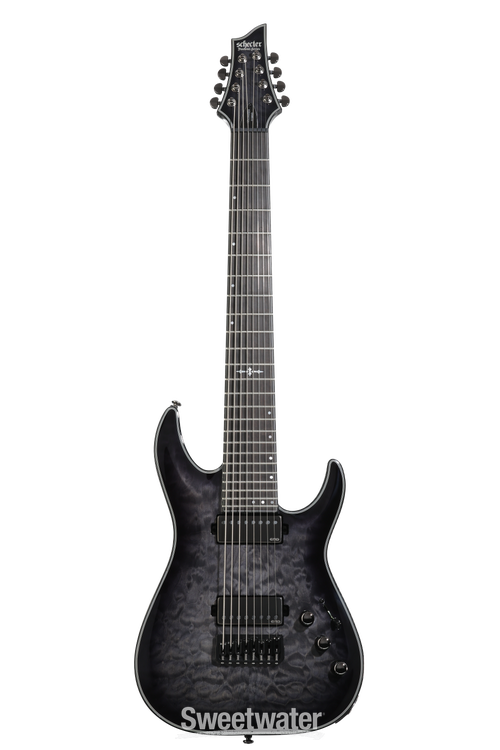 Schecter Hellraiser Hybrid C-8 Electric Guitar - Trans Black Burst