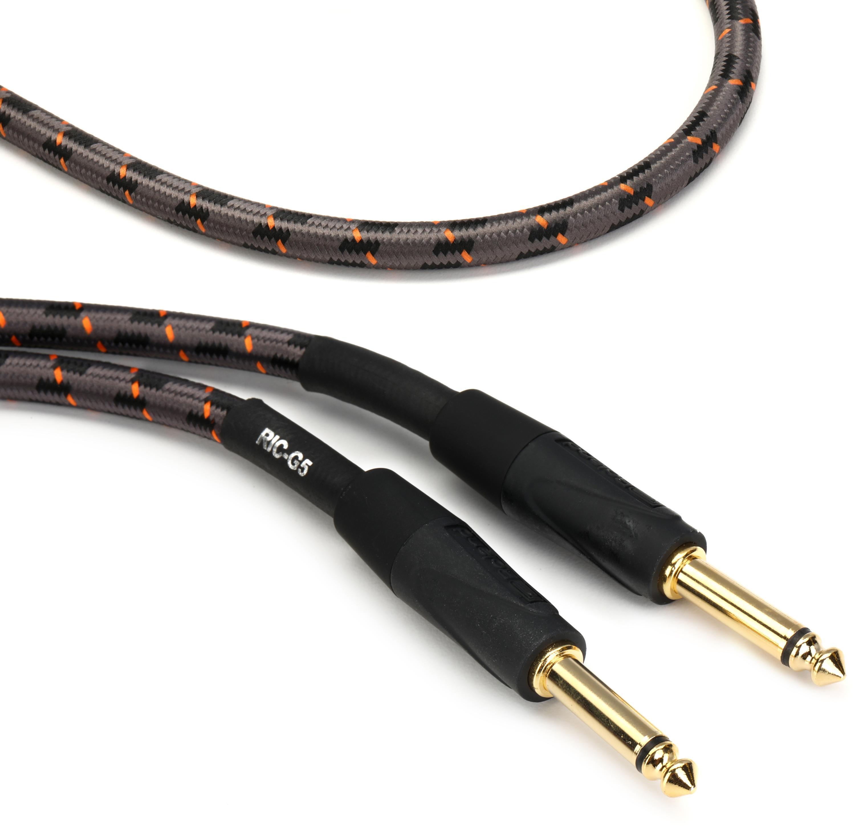 Photo of Roland RIC-G5 Gold Series Straight to Straight Instrument Cable - 5 foot