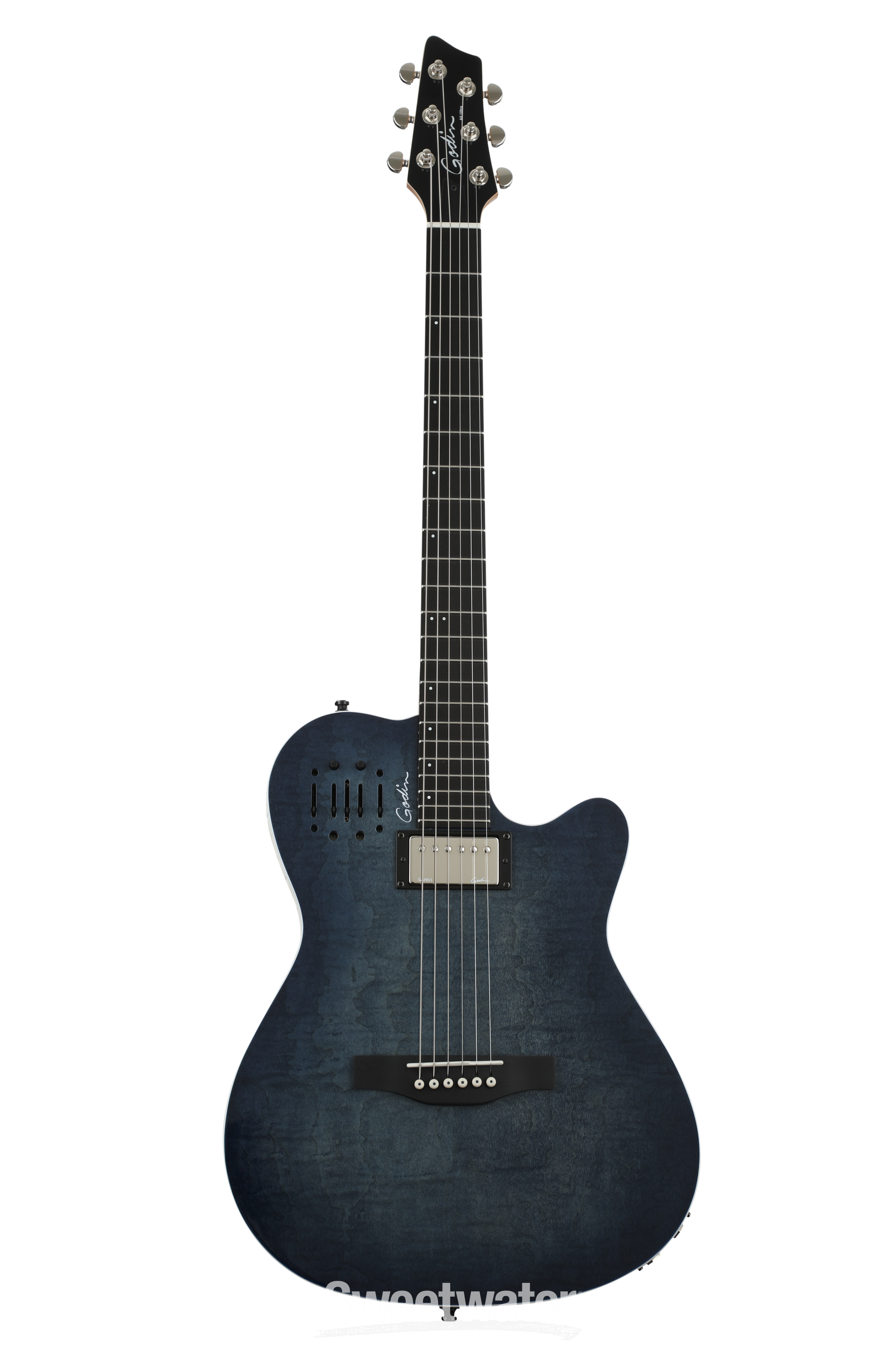 Godin A6 Ultra Denim Blue Flame Sweetwater