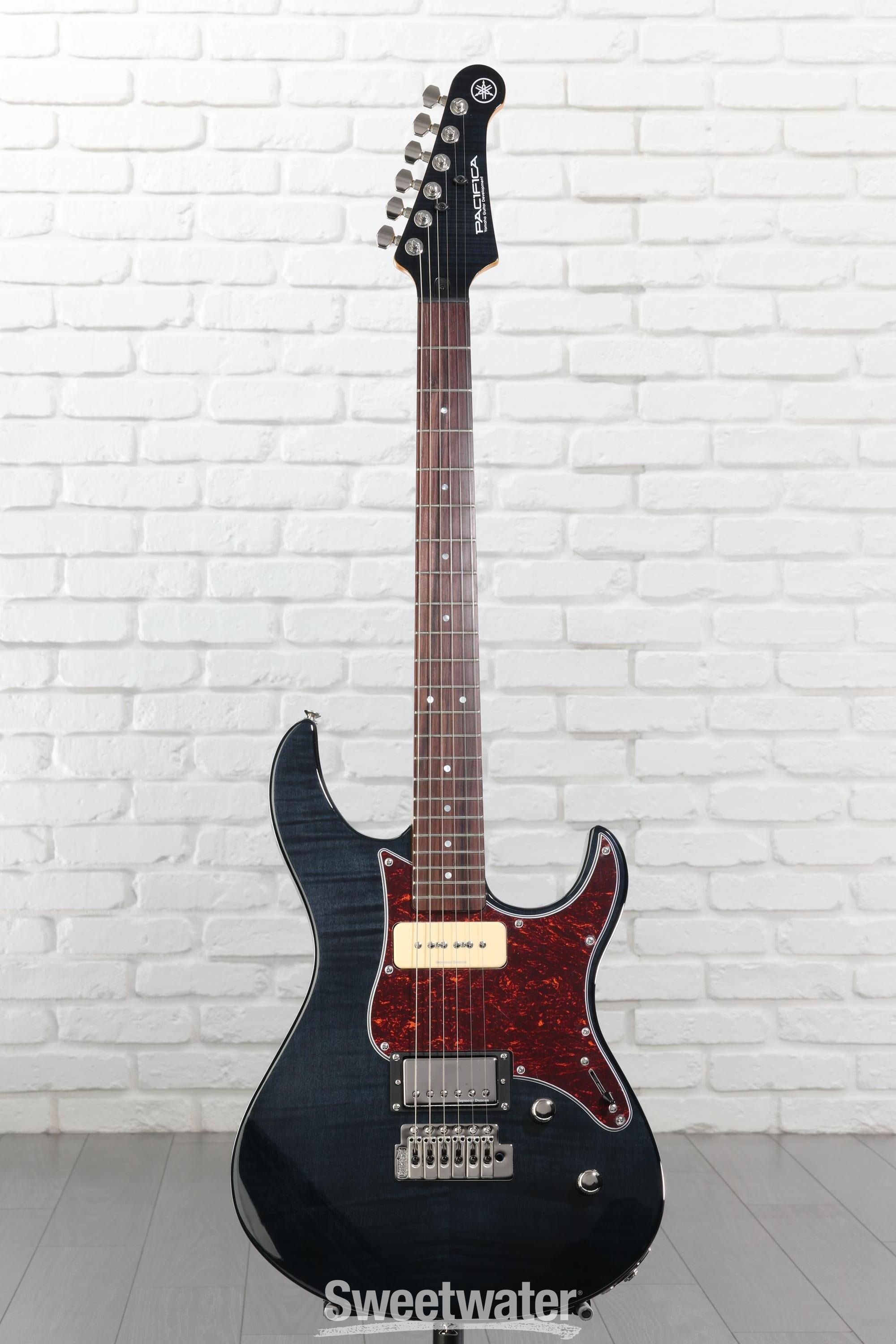 Yamaha PAC611VFM Pacifica Electric Guitar - Trans Black | Sweetwater