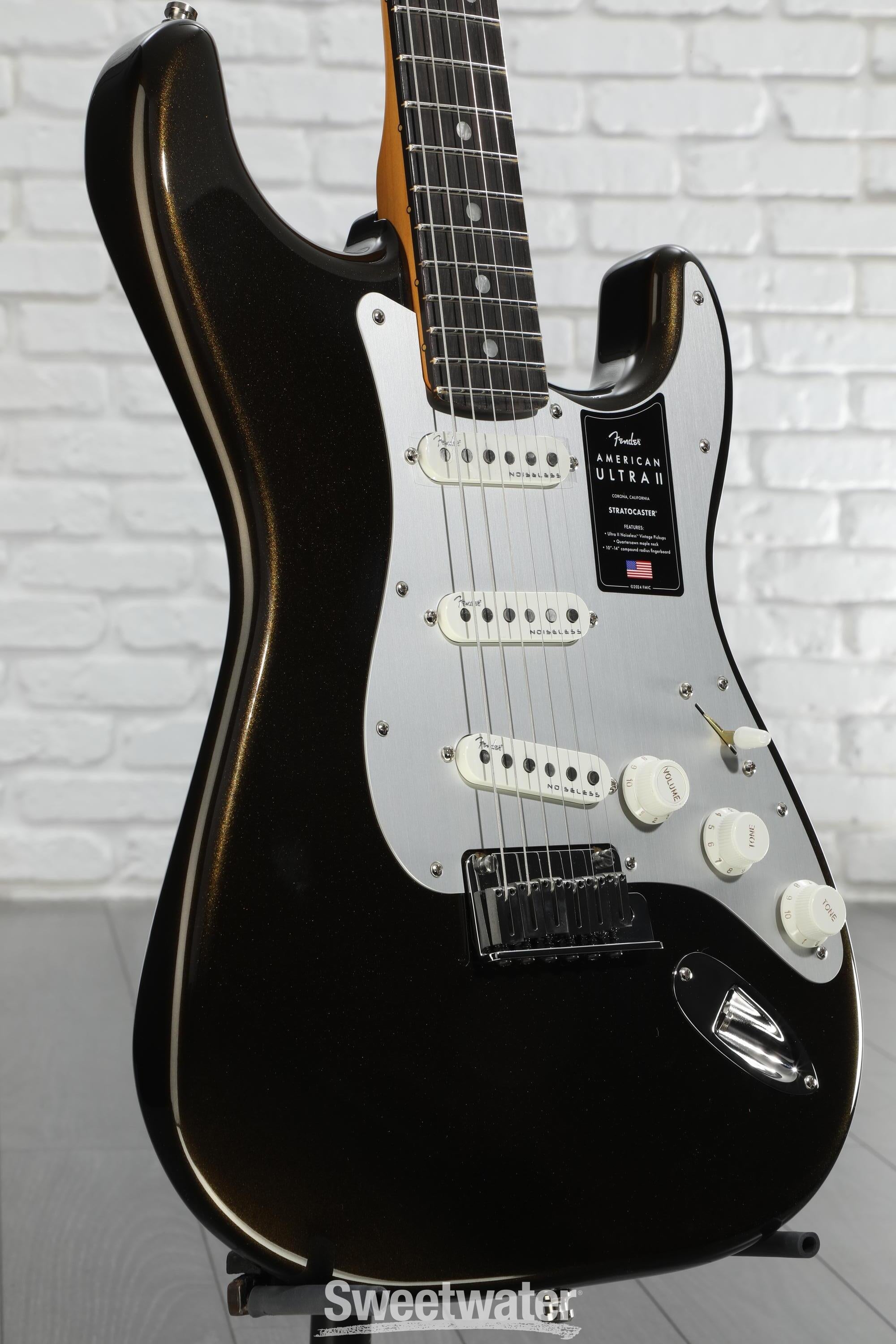 Fender American Ultra II Stratocaster Electric Guitar - Texas Tea