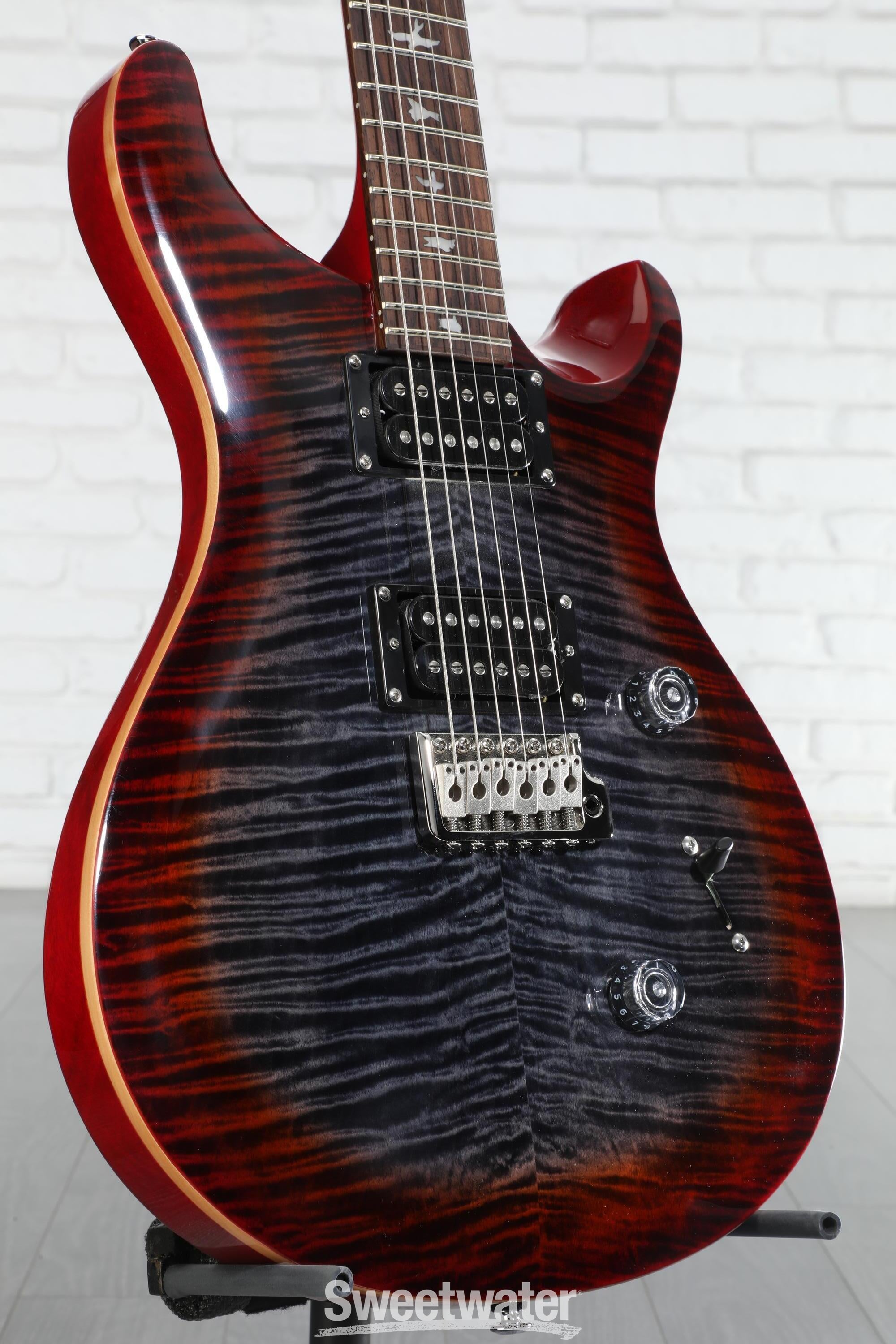 PRS SE Custom 24 Electric Guitar - Charcoal Cherry Burst