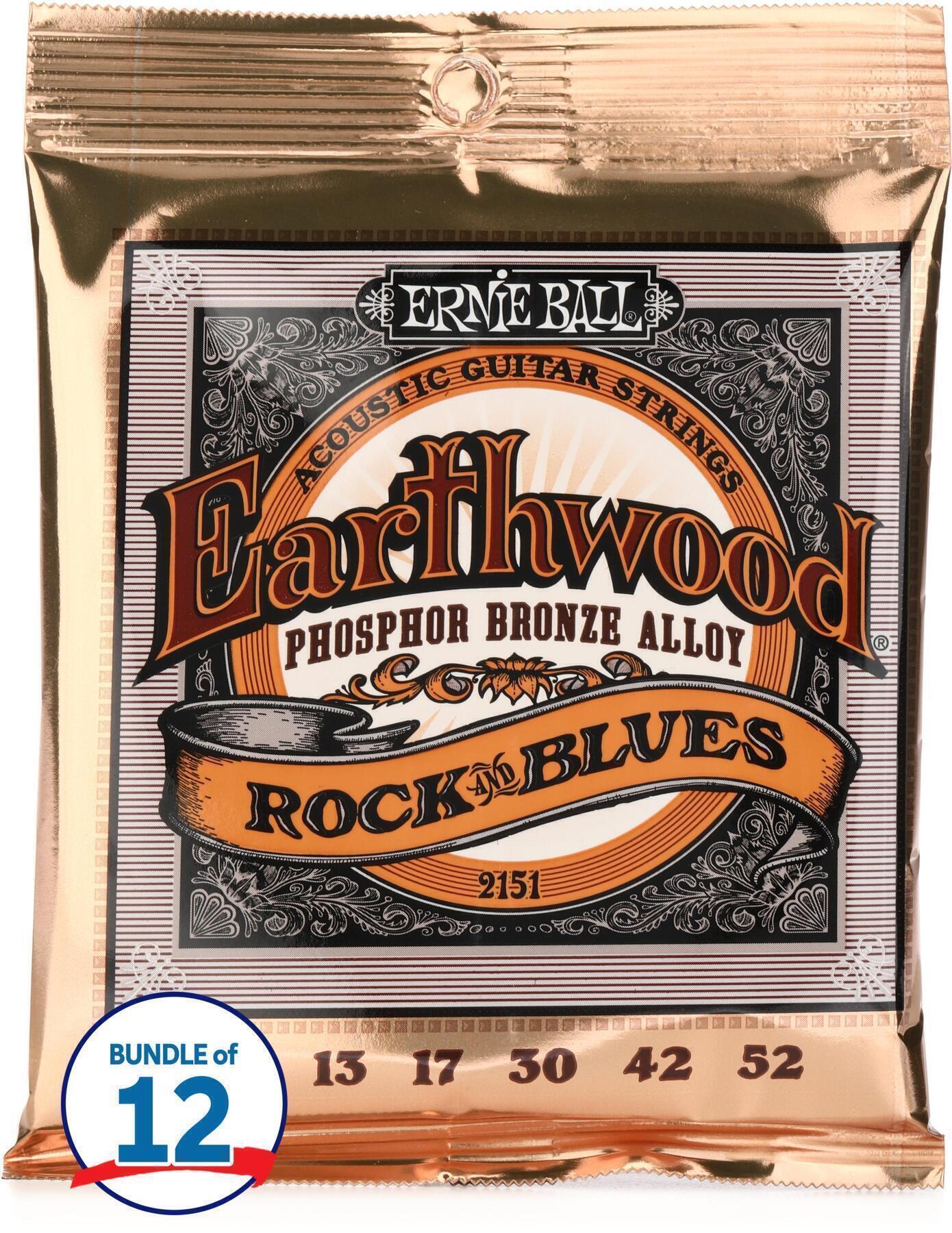 Ernie Ball 2151 Earthwood Phosphor Bronze Acoustic Guitar Strings