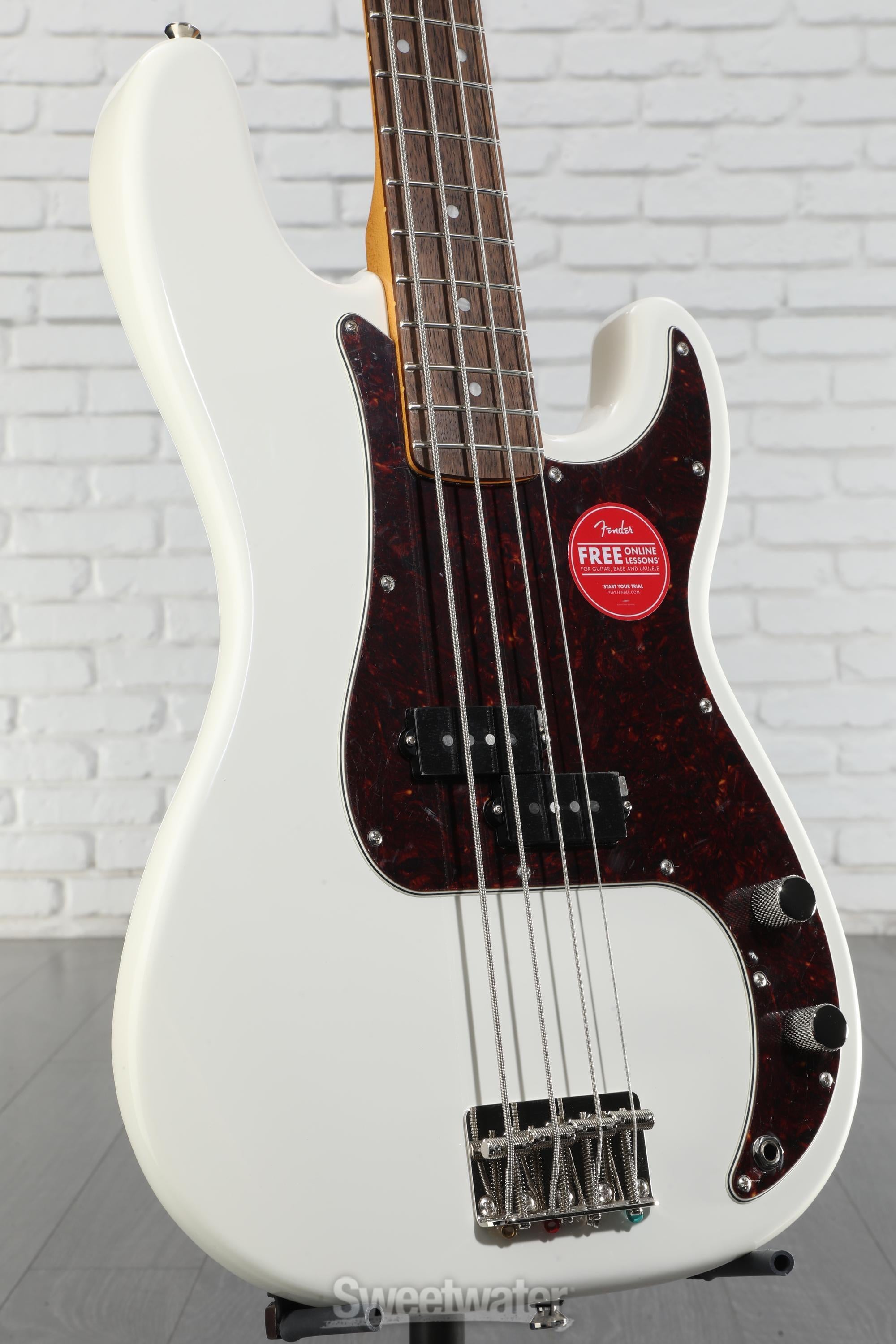 ベース Squier classic vibe precision bass White Squier Classic Vibe '60s Precision Bass - Olympic White