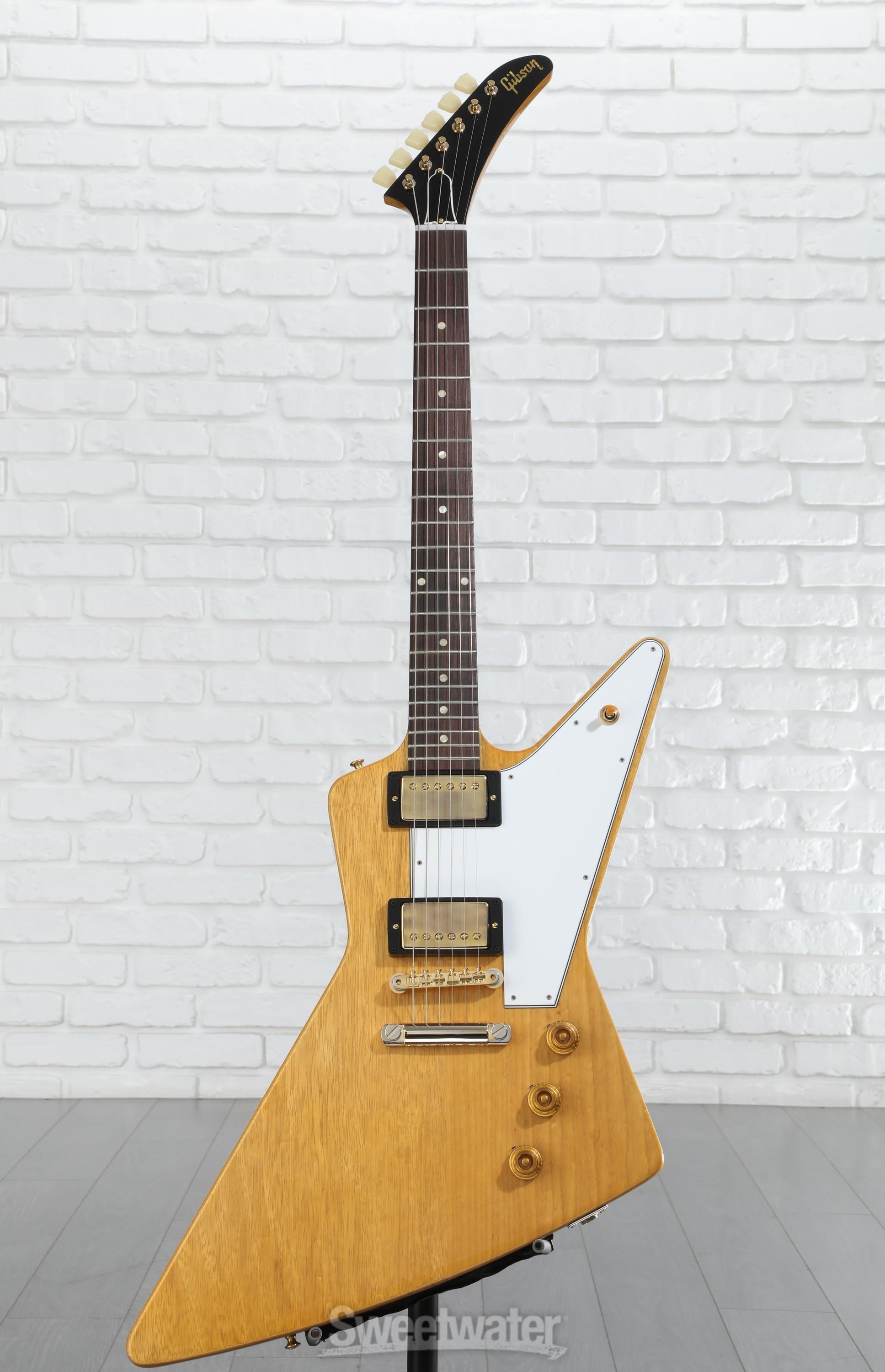Gibson Custom 1958 Korina Explorer Electric Guitar - Natural