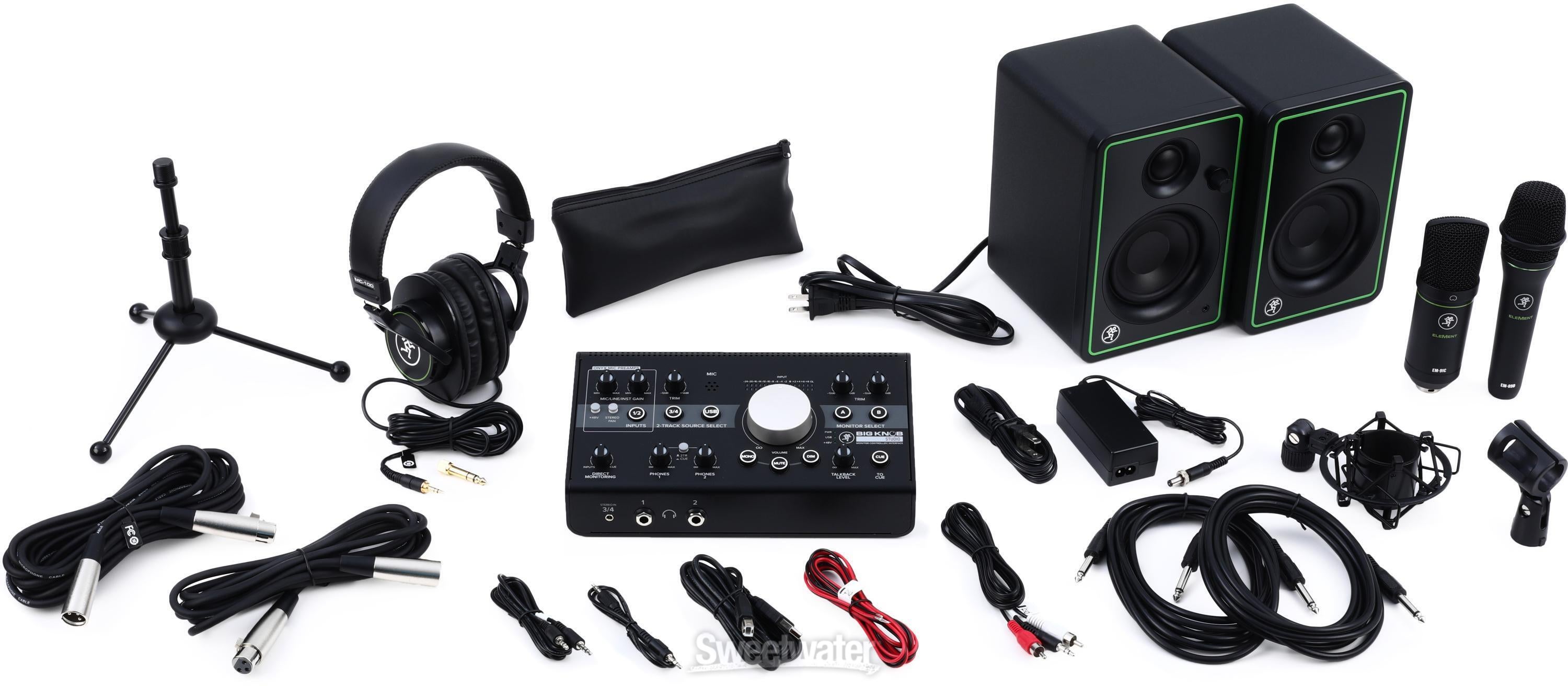 Mackie Studio Bundle with Big Knob Studio Monitors and