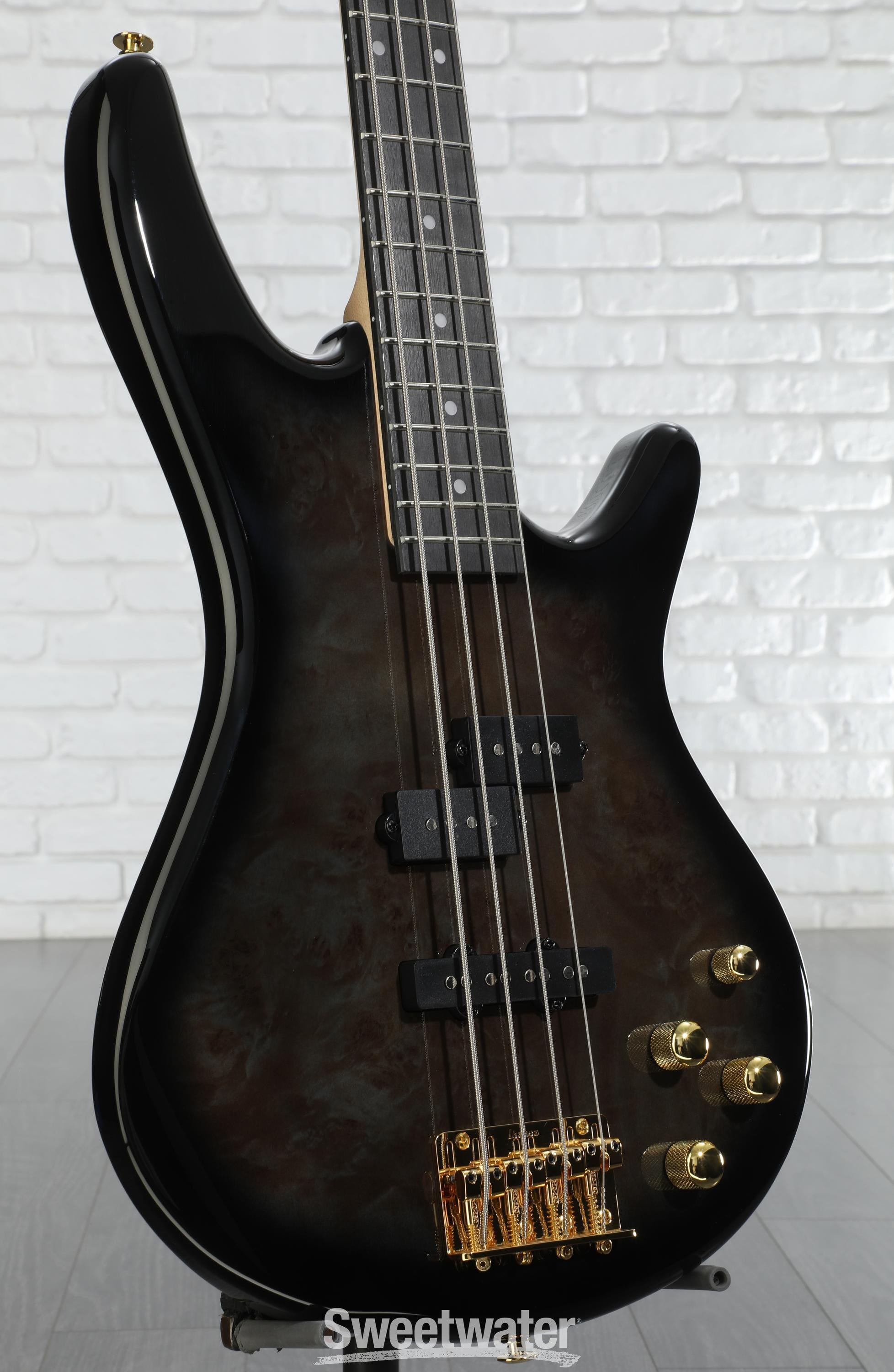 Ibanez SDGR 4弦エレキベース ブラック/ゴールド Amazon | Ibanez 4弦ベースギター GSR200BWK | エレキベース