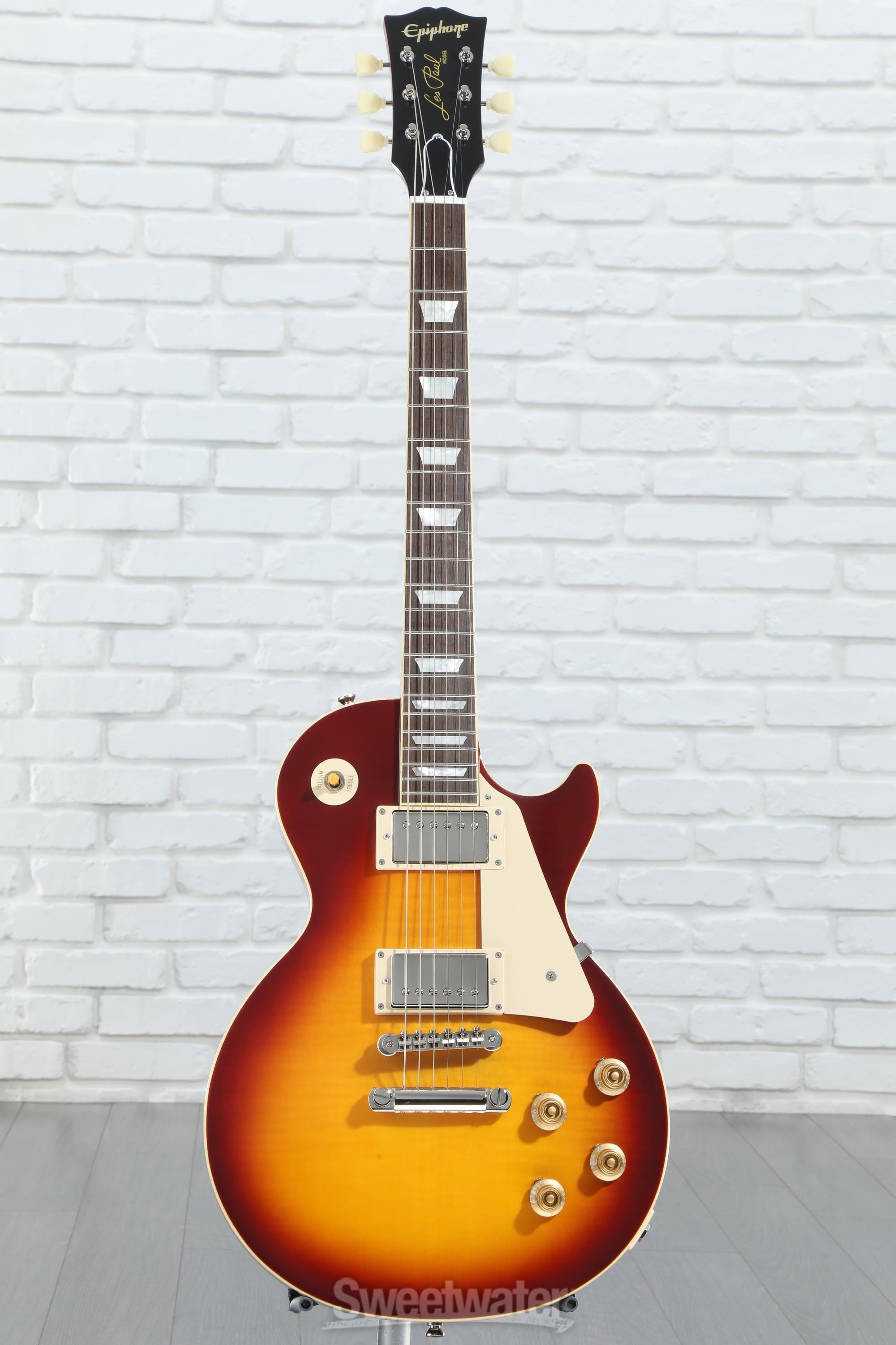 ギター Eplphone Les paul Model Epiphone 1959 Les Paul Standard Electric Guitar - Iced Tea Burst