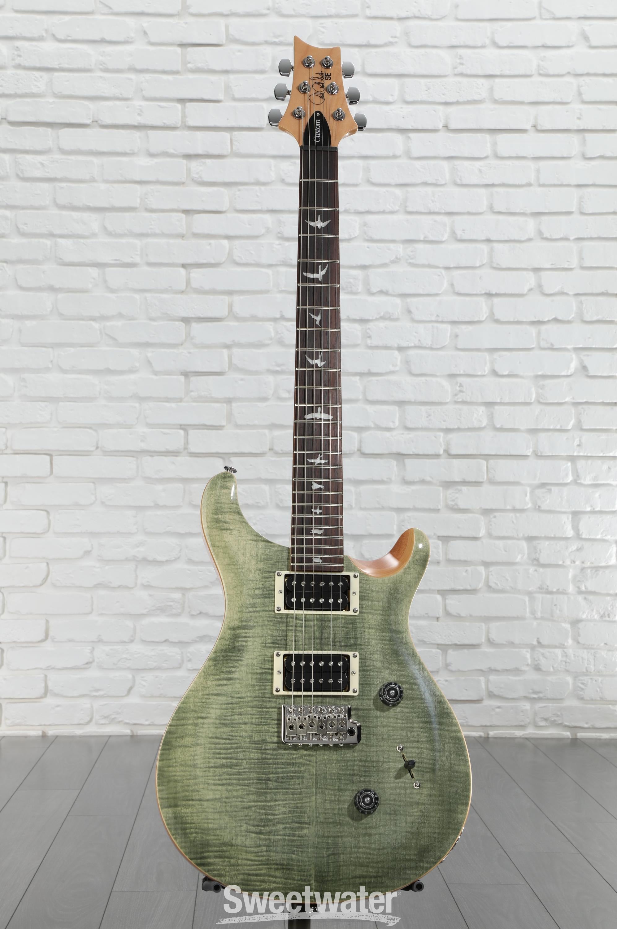 【最終値下げ】PRS SE Custom24 Trampas Green PRS SE Custom 24 Electric Guitar - Trampas Green Quilted