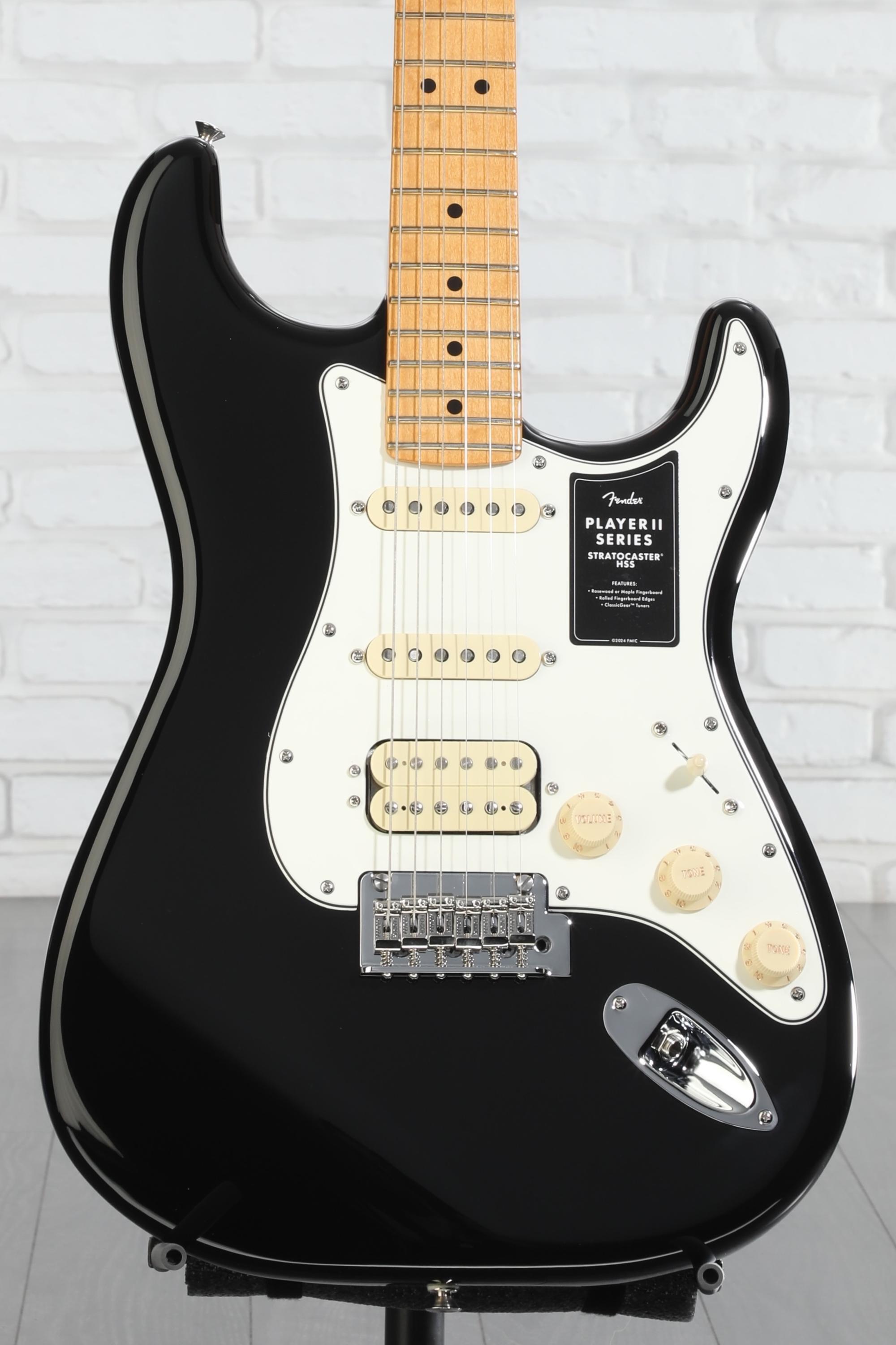 Fender Player II Stratocaster HSS Electric Guitar - Black with