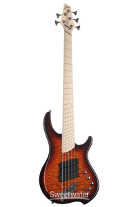 Dingwall Guitars Combustion 5-string Electric Bass - Vintage Burst with Maple Fingerboard