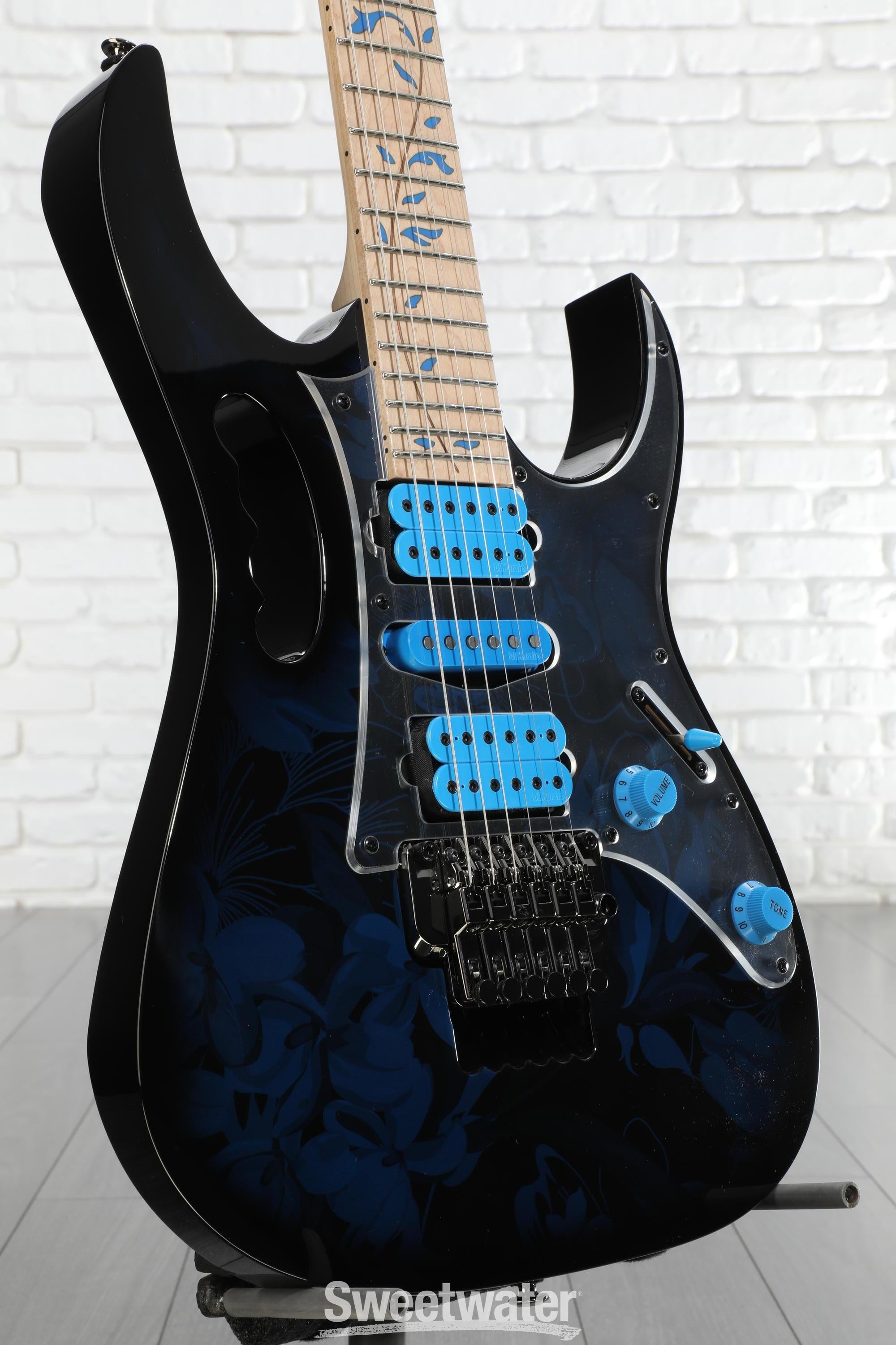 Ibanez Steve Vai Signature JEM77 - Blue Floral Pattern | Sweetwater