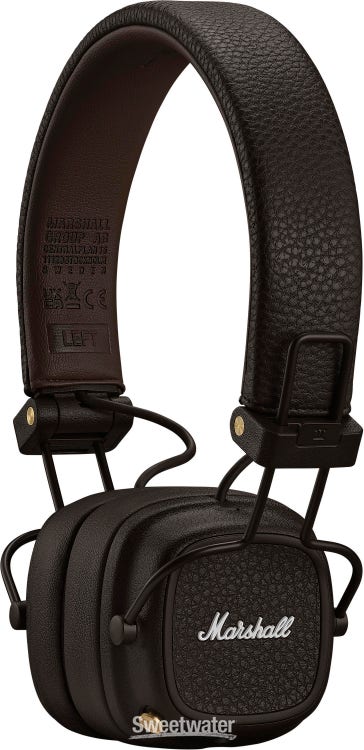 Marshall Major V Headphones with Bluetooth - Brown