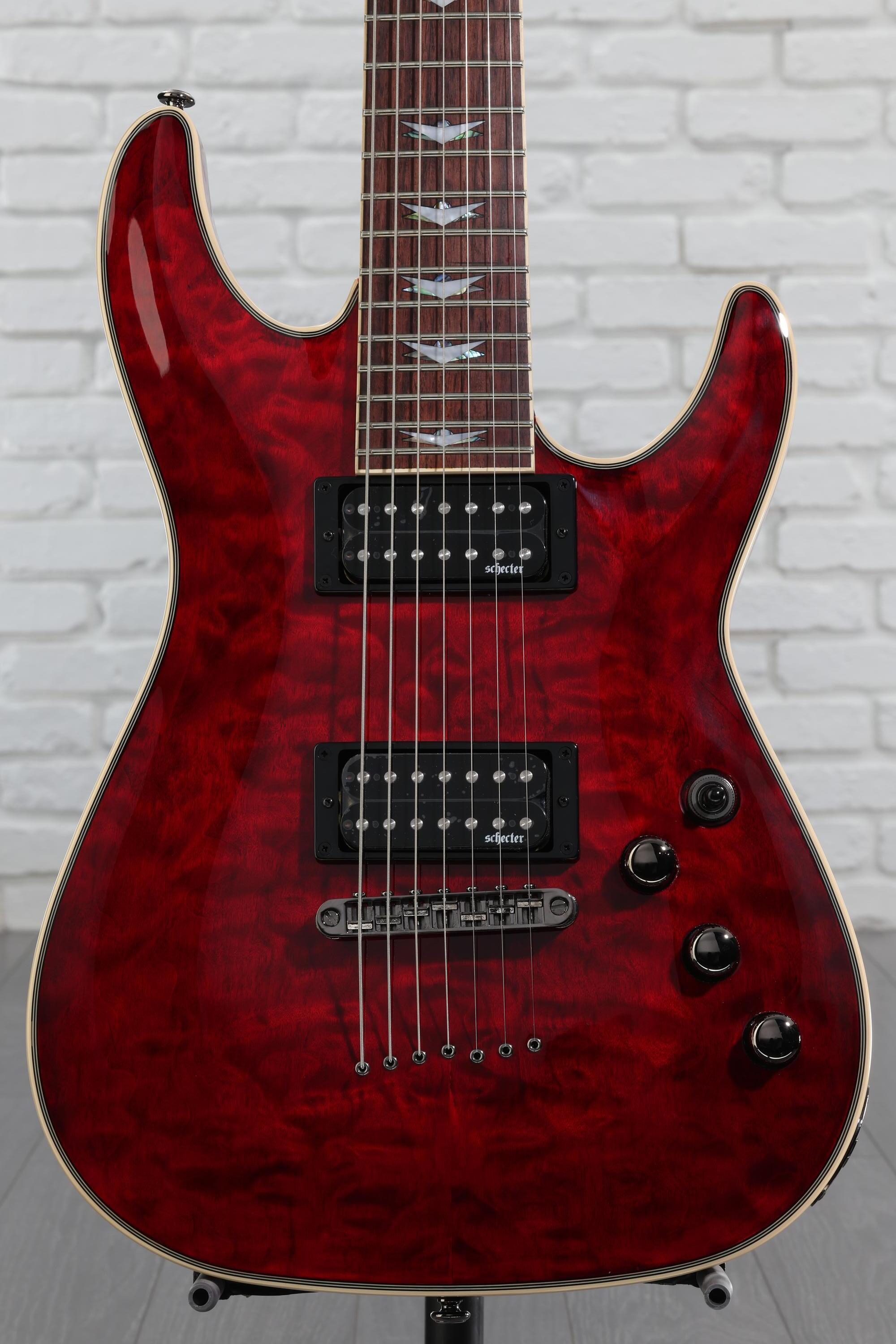 Schecter Omen Extreme-7 7弦ギター Amazon.com: Schecter Omen Extreme-7 Electric Guitar - Black