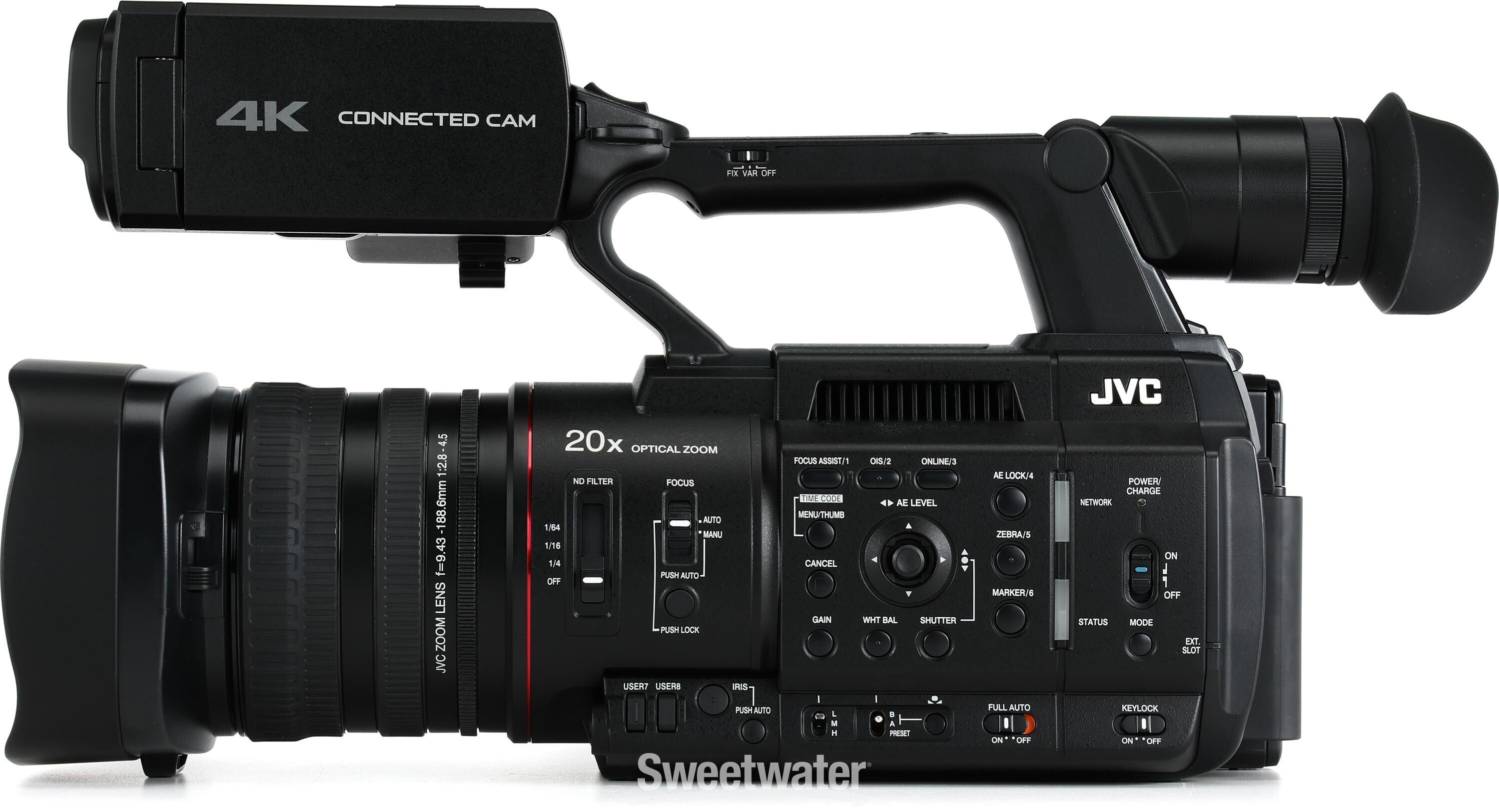 JVC GY-HC500U 4K UHD Handheld Connected Camcorder | Sweetwater