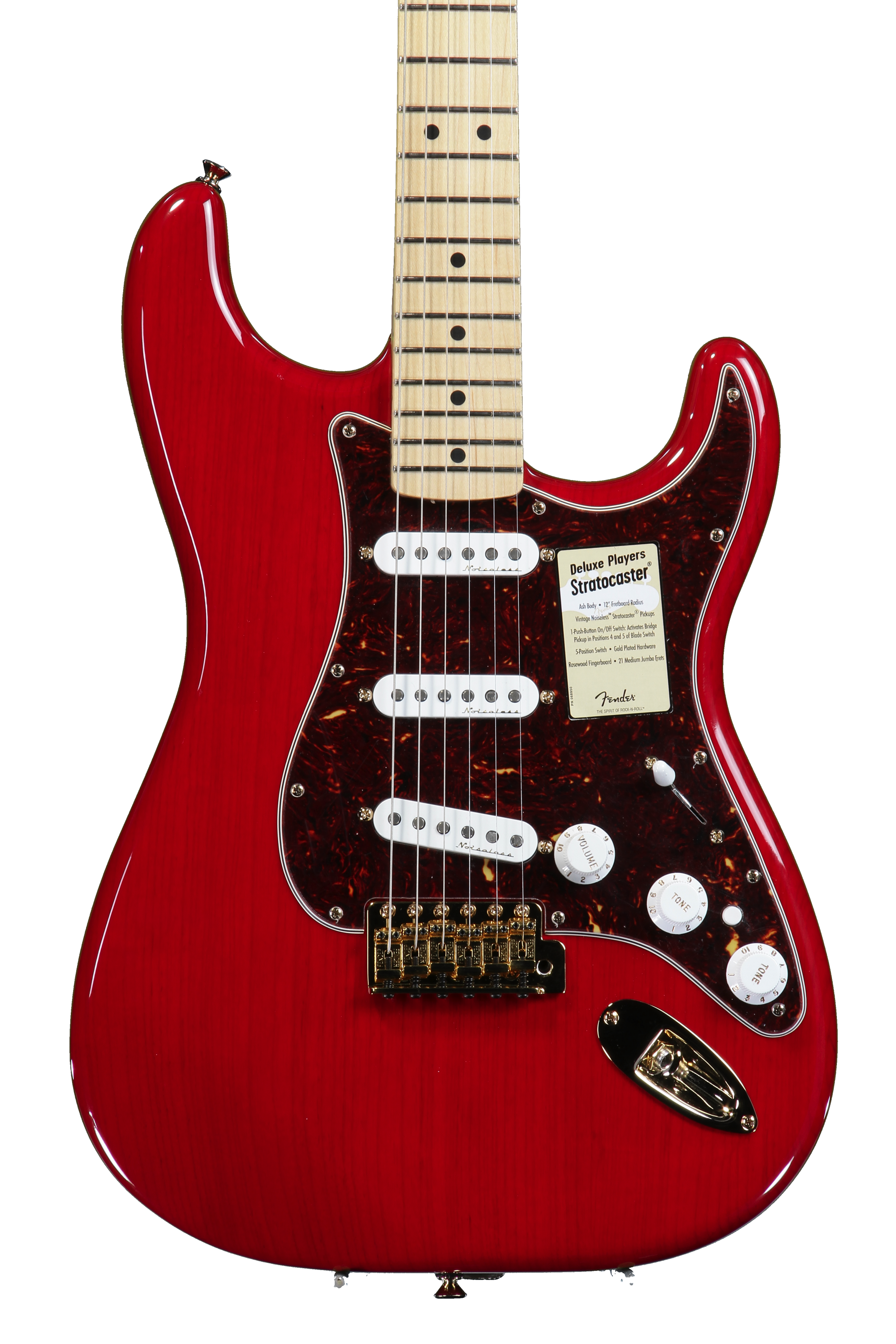 Fender Deluxe Player's Strat - Red Transparent | Sweetwater