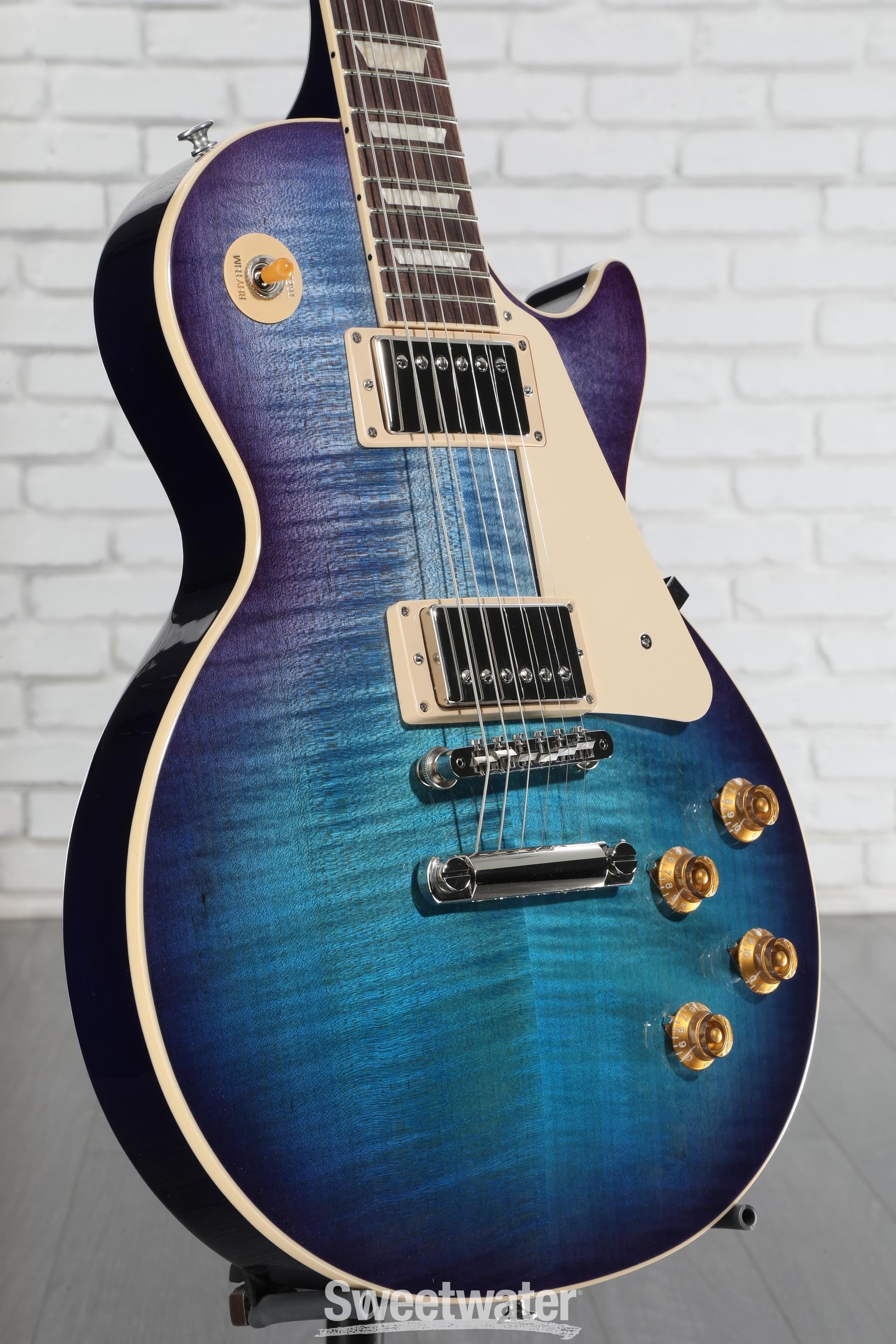 ギター Gibson LesPaul 50sSTD BlueberryBurst Gibson Les Paul Standard 50s Figured Top Electric Guitar