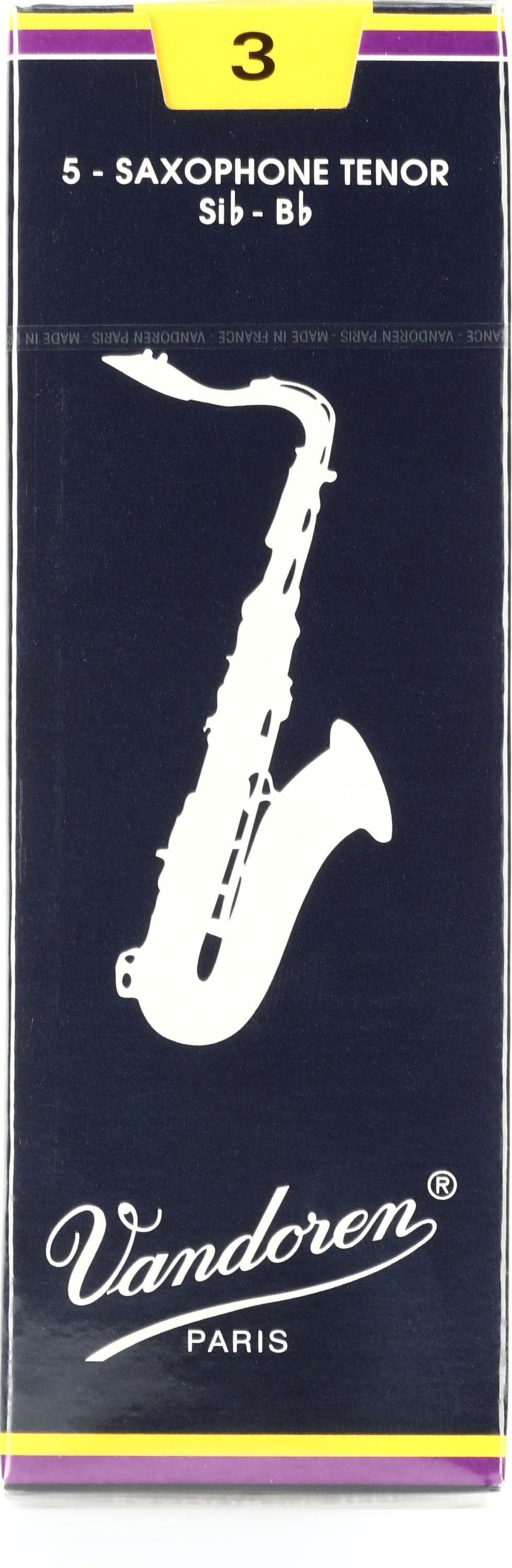 Vandoren Traditional Tenor Saxophone Reeds - 3.0 (5-pack) | Sweetwater